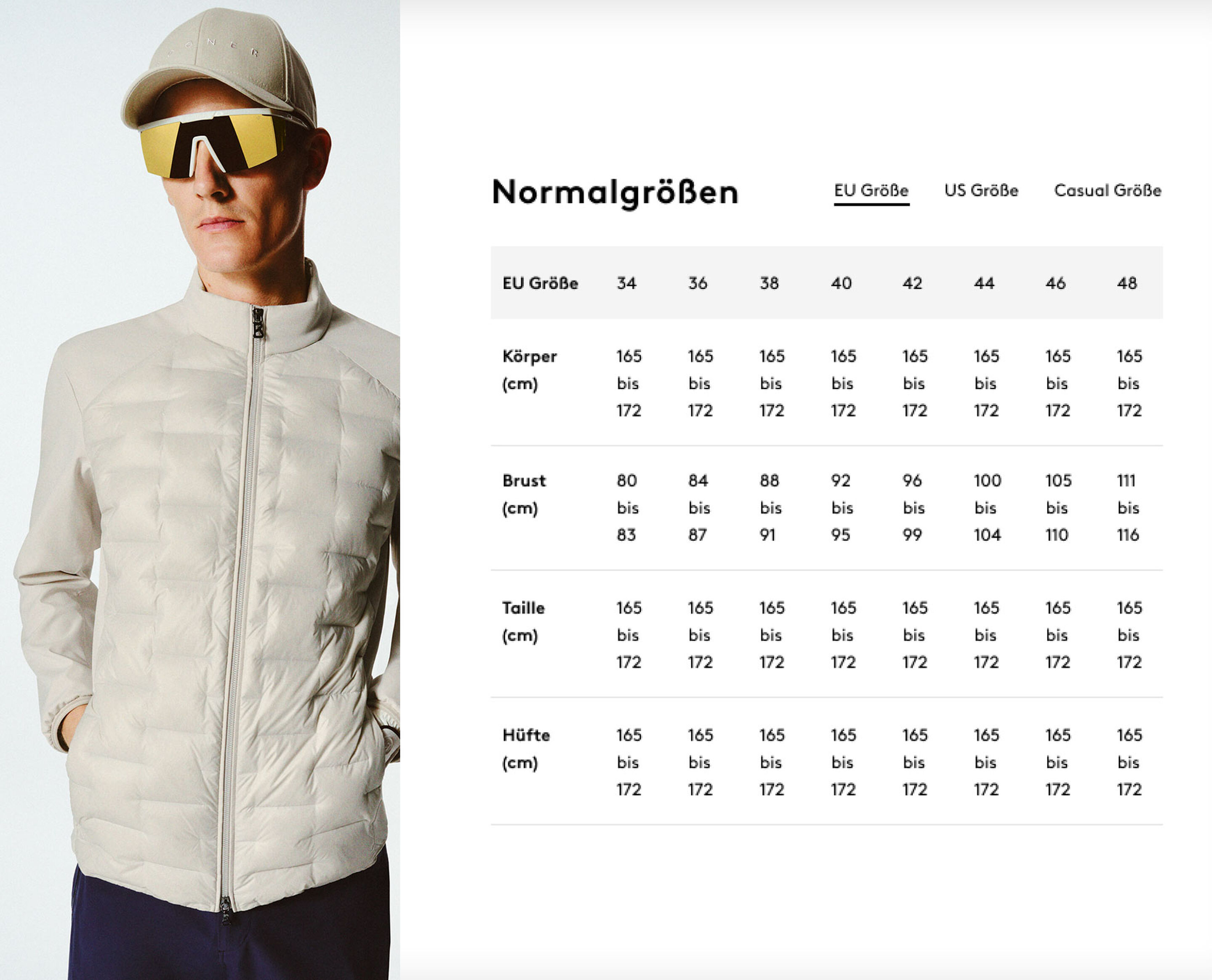 Größenberater Find Your Fit BOGNER