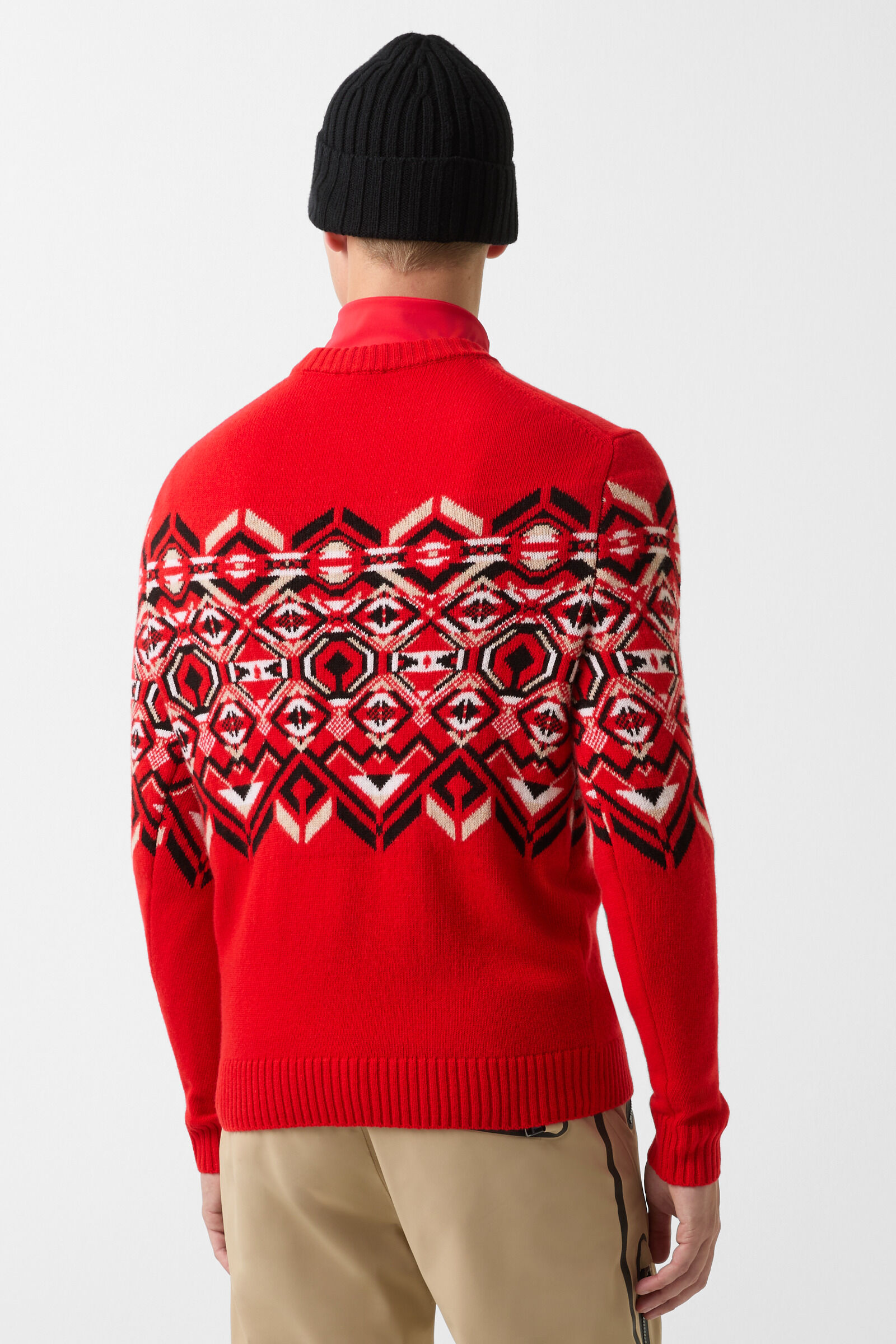 Norwegian pullover Luci Red/black