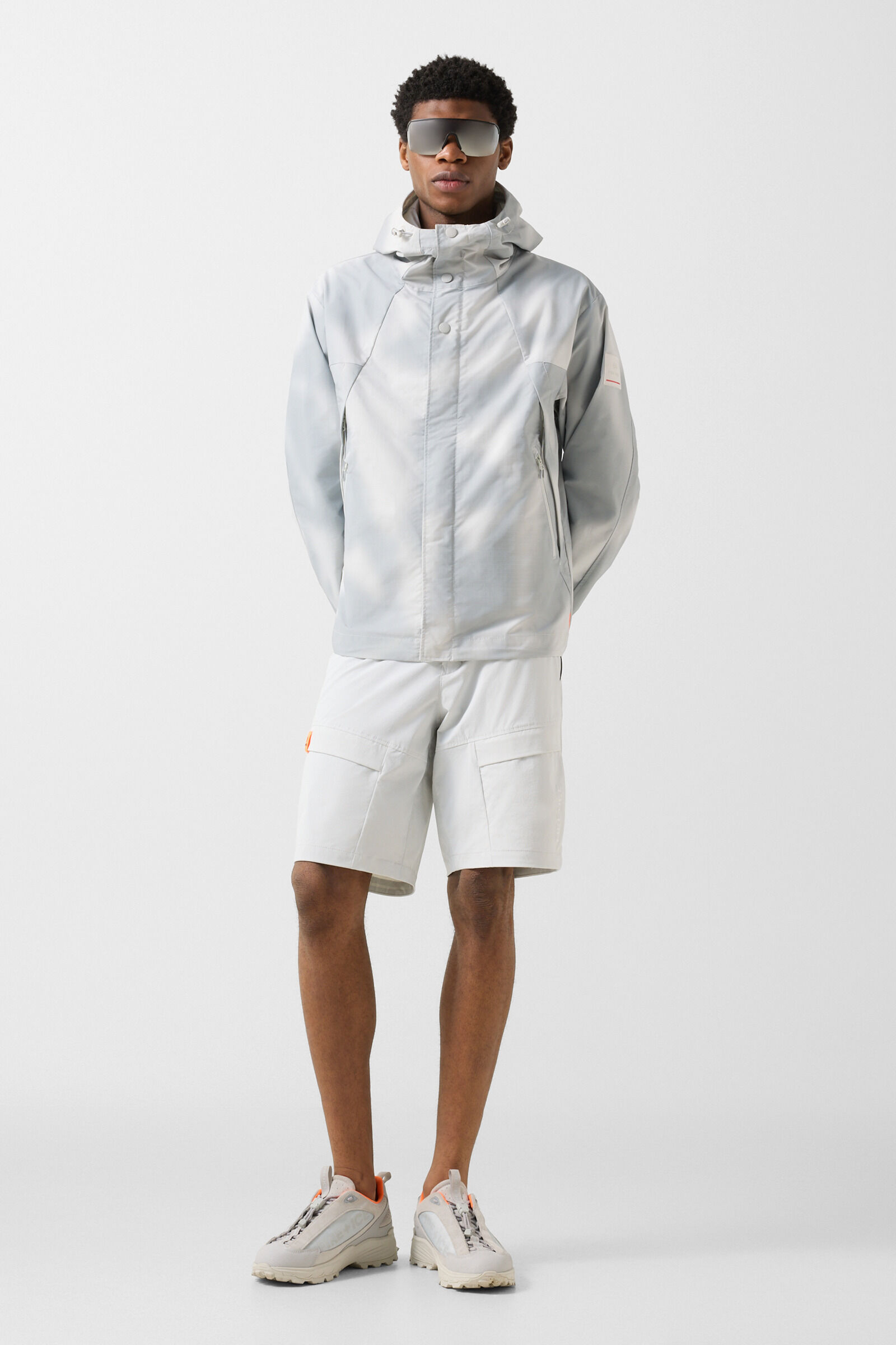 Sportjas Lior Lichtgrijs/off-white