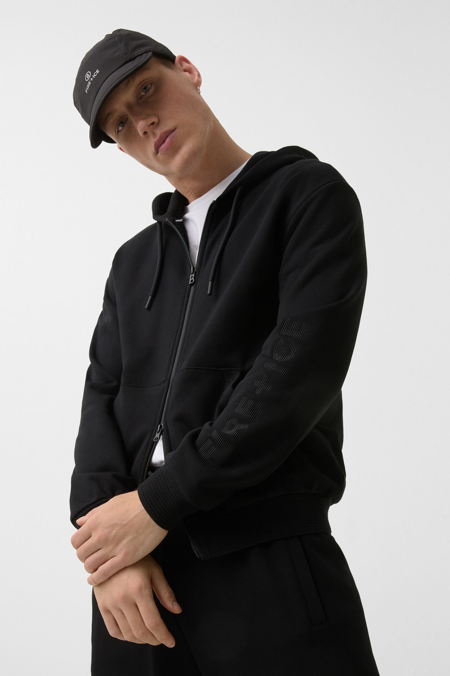 Filipo jersey jacket Black
