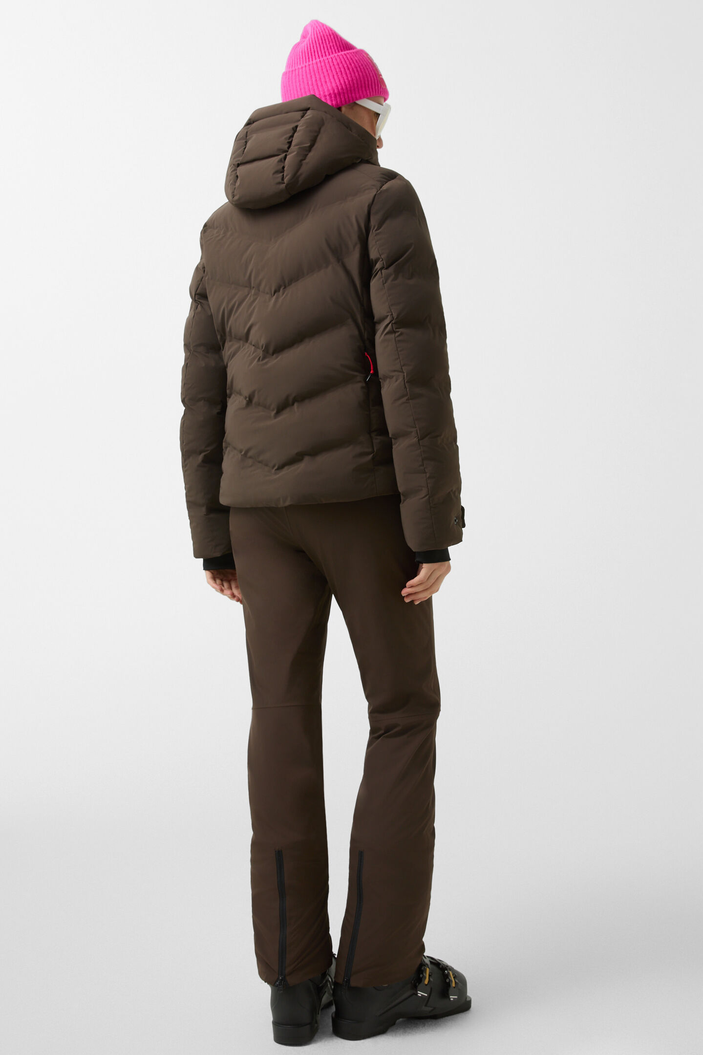 Tech-Sael quilted jacket Chocolate