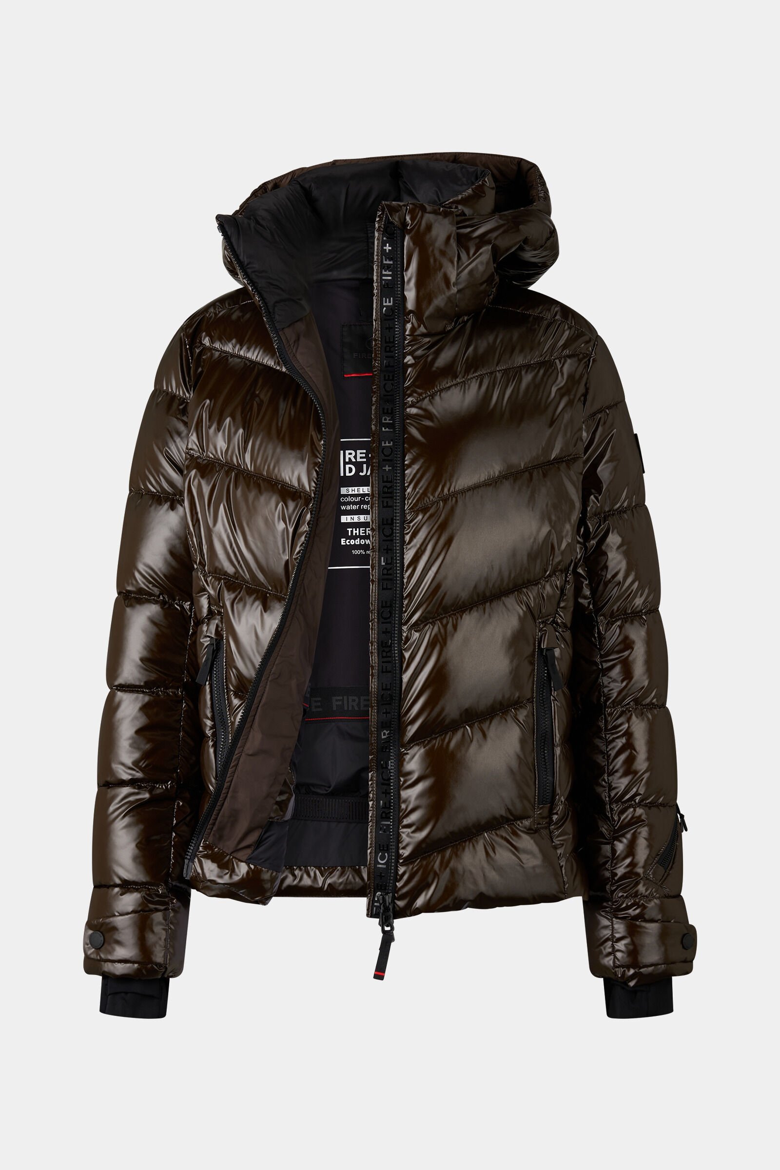 Saelly quilted jacket Chocolate