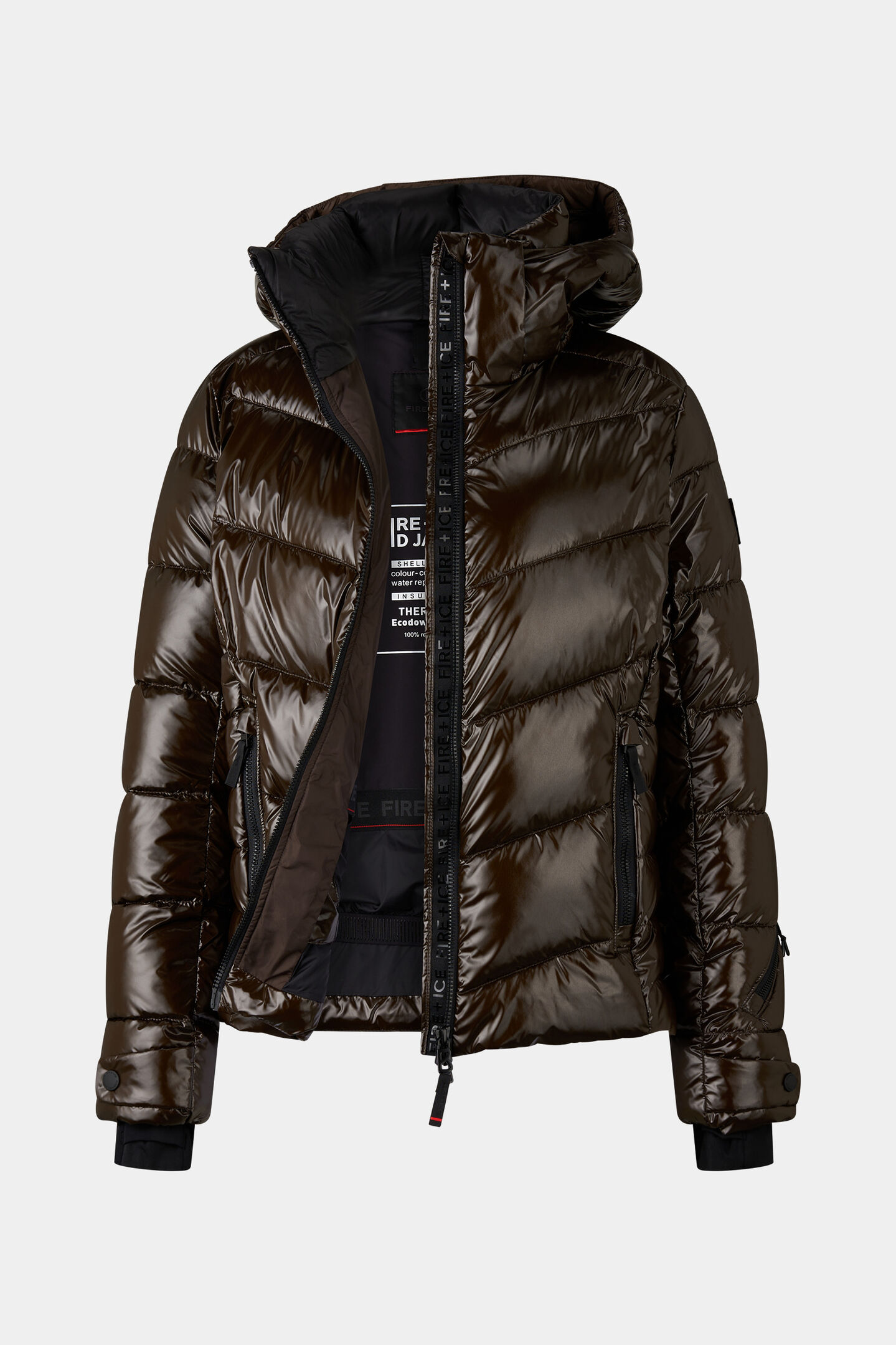 Saelly quilted jacket Chocolate