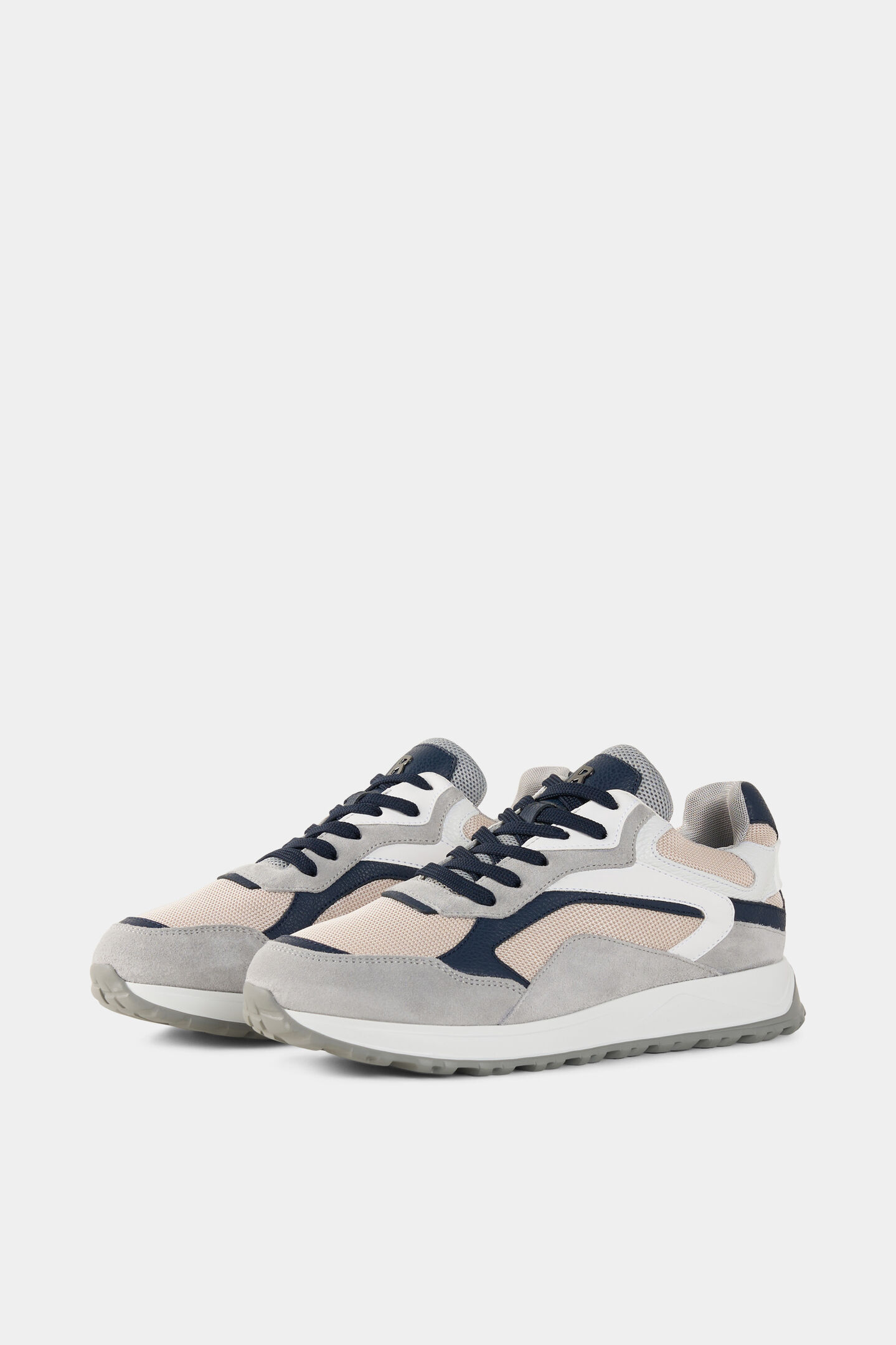 Sneaker Michigan Grau/Navy-Blau/Rosa