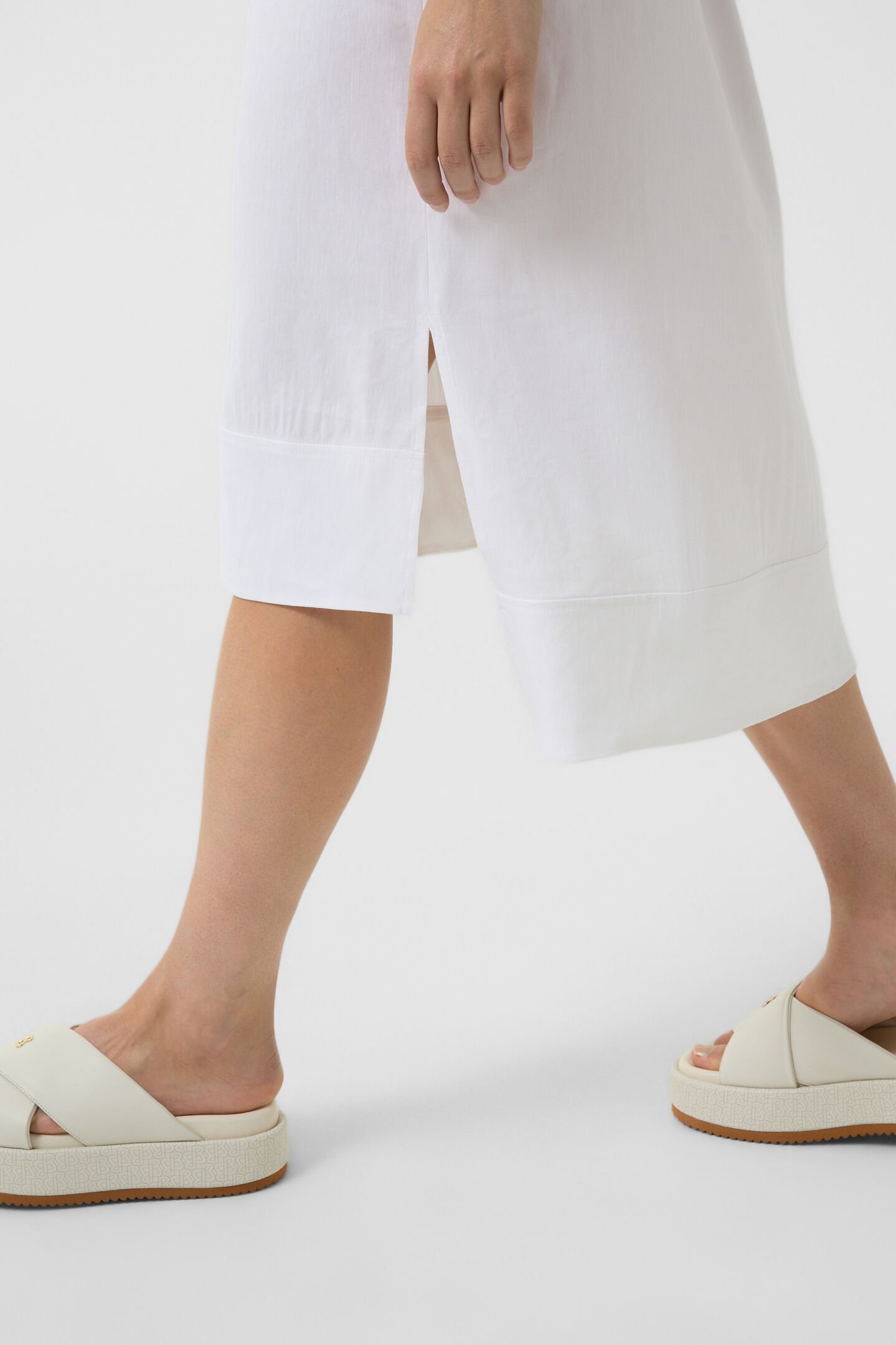 Reika shirt dress White