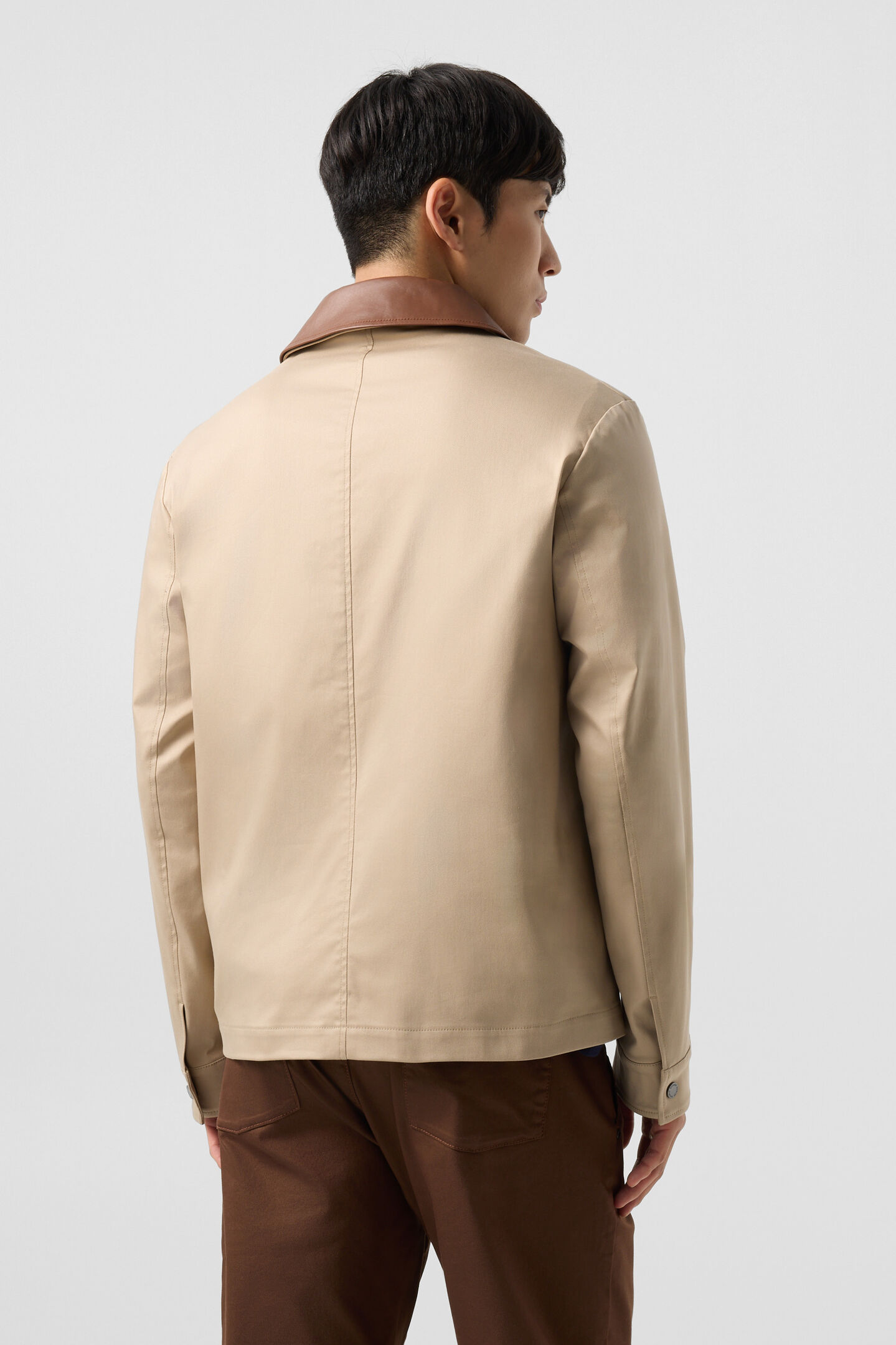 Twill jacket Mirco Beige