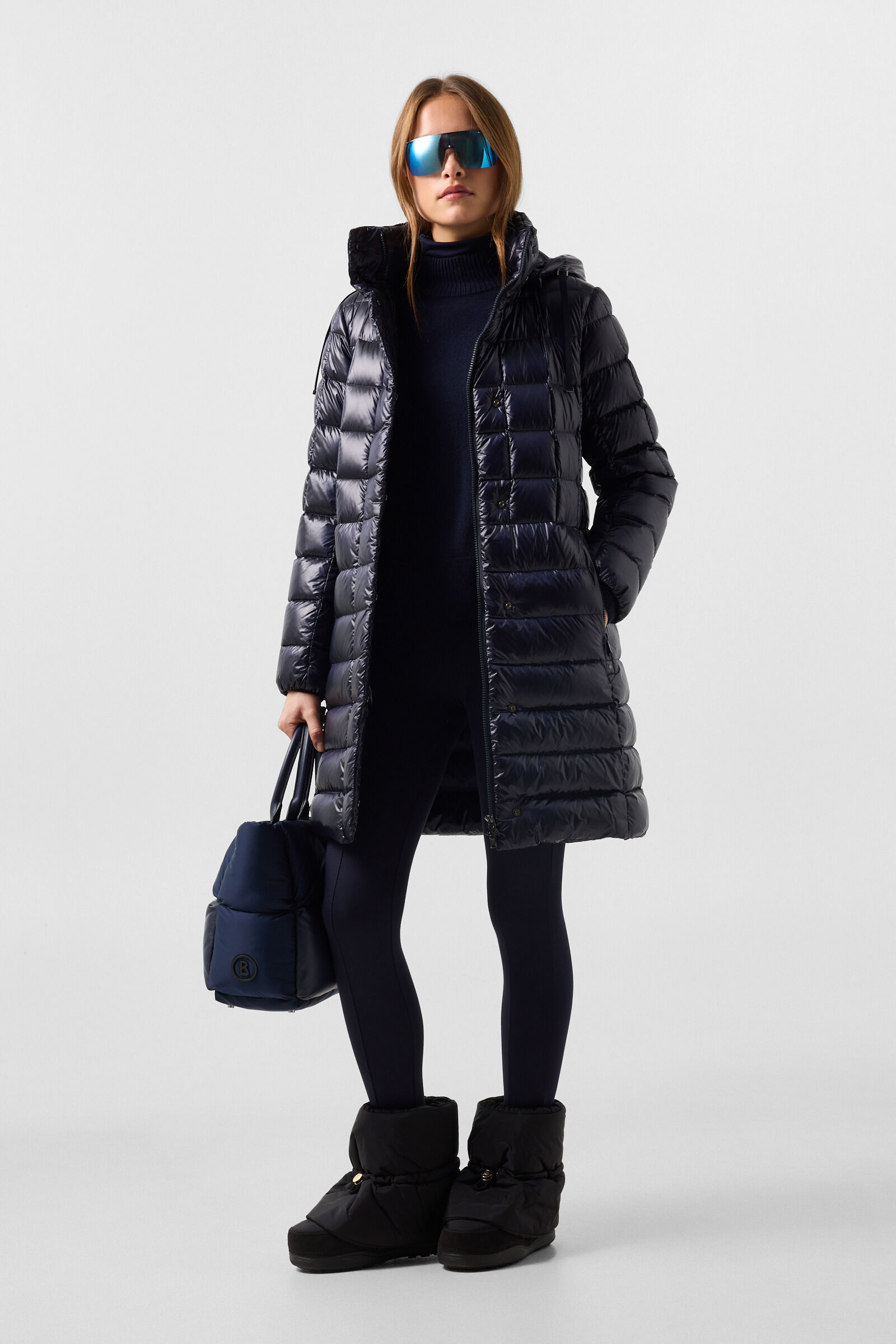 Schurwoll-Pullover Lena Navy