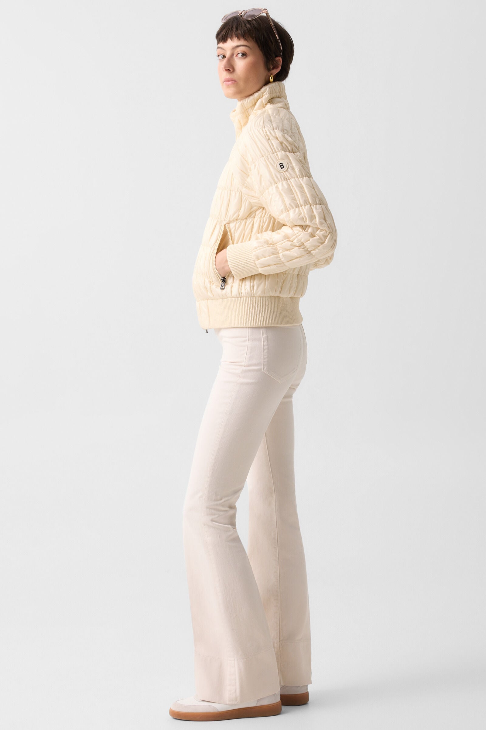Sherry quilted jacket Cream