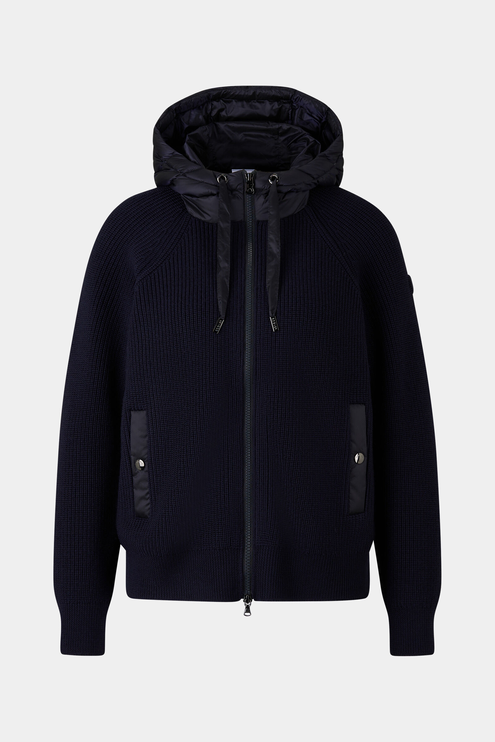 Pamy hybrid knit jacket Navy blue