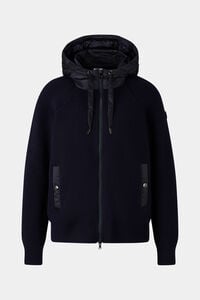 Pamy hybrid knit jacket Navy blue Pamy hybrid knit jacket Navy blue