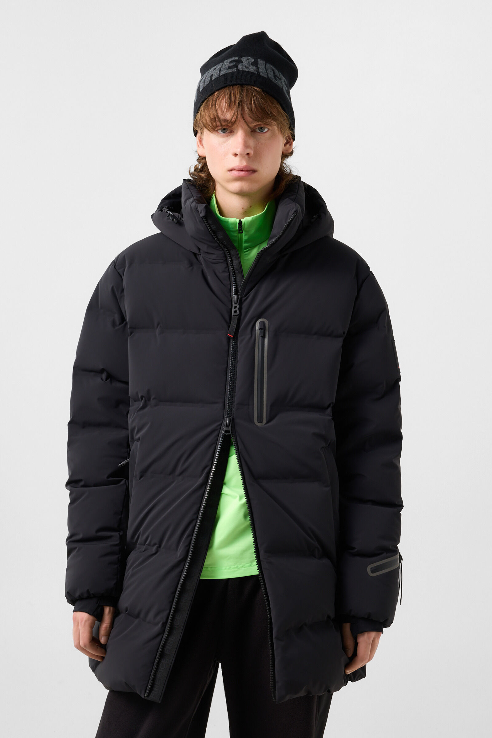 Ekin short down coat Black