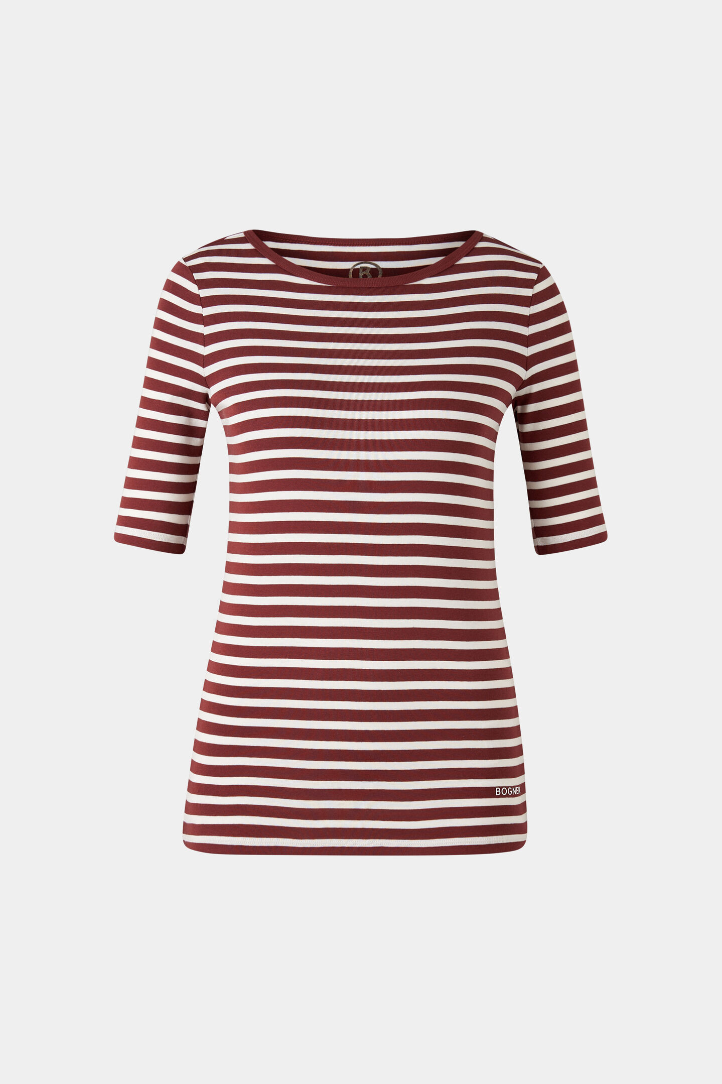 T-shirt Louna Wine red/off-white