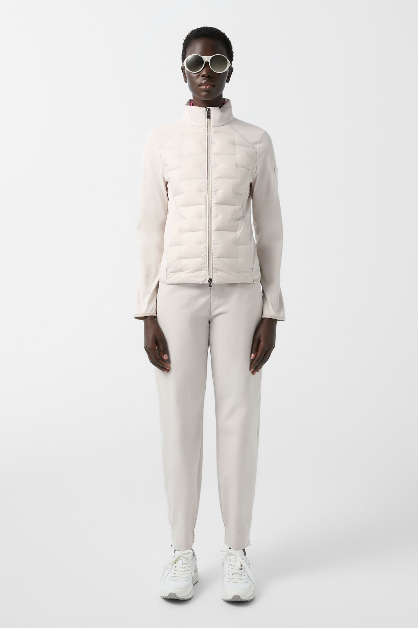 Loria hybrid down jacket Sand