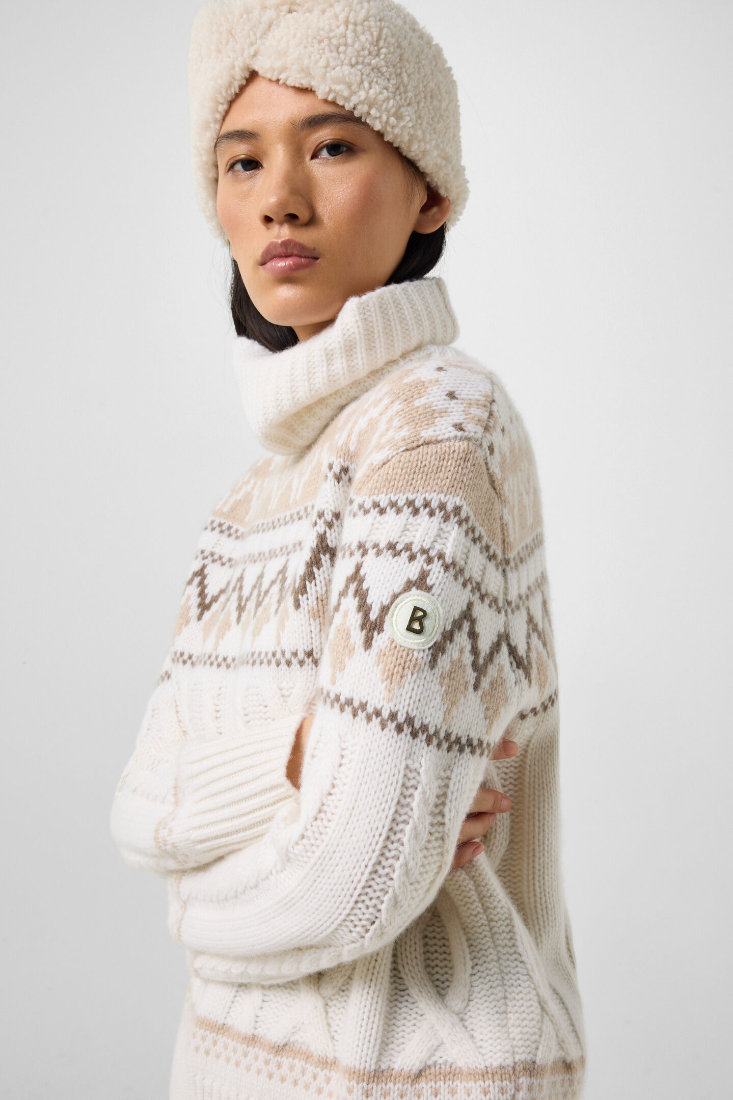 Kaschmir-Pullover Lorely Off-White/Beige