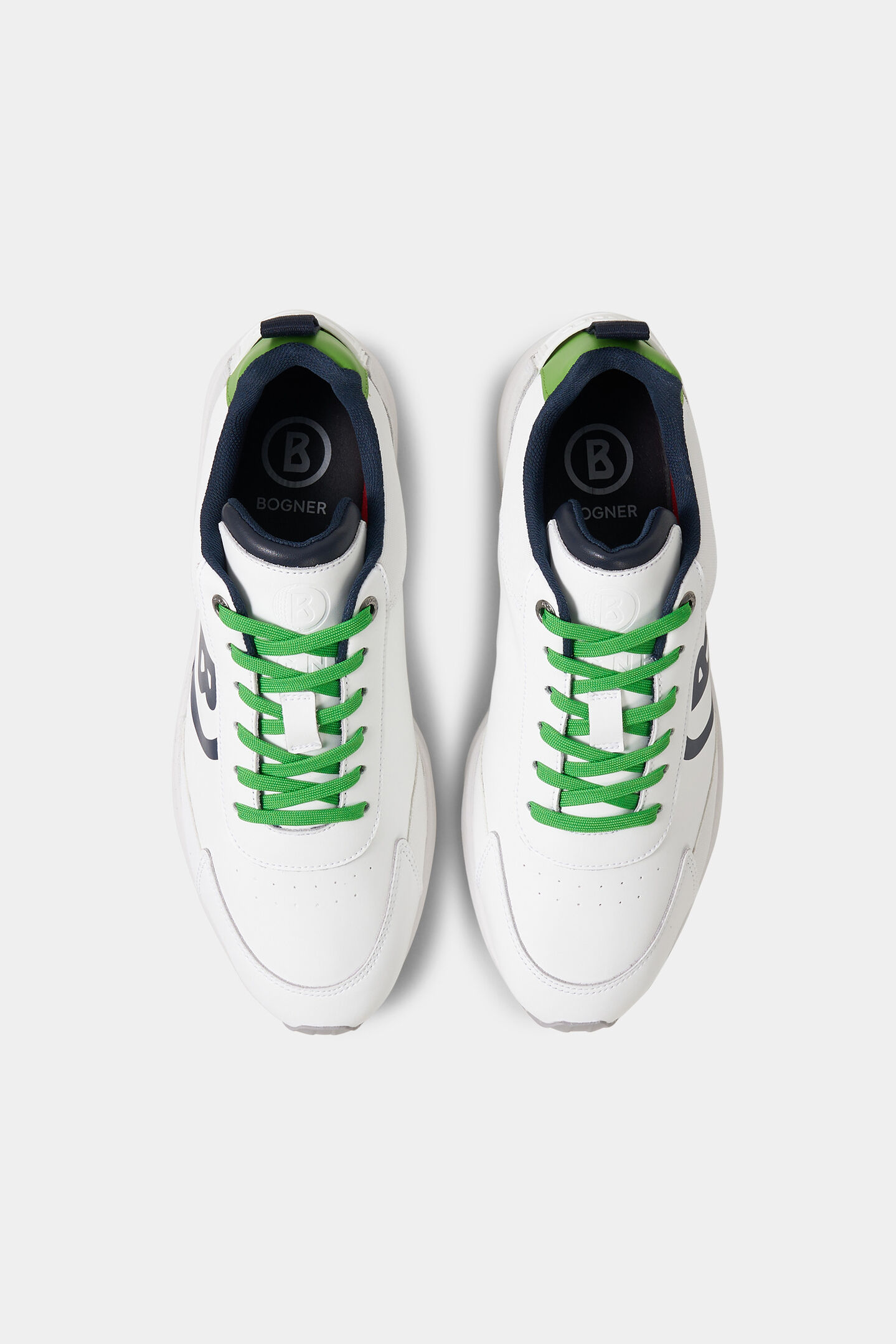 Golf Sneaker Wei&szlig;/Navy-Blau