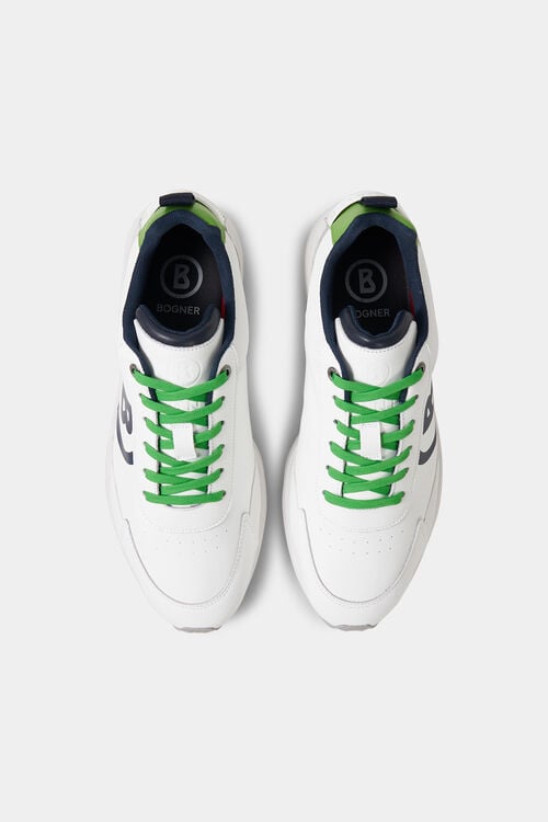 Golf Sneaker Wei&szlig;/Navy-Blau