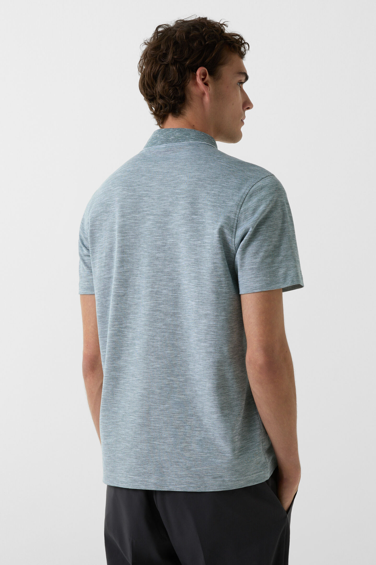 Samu polo shirt Dark green/white