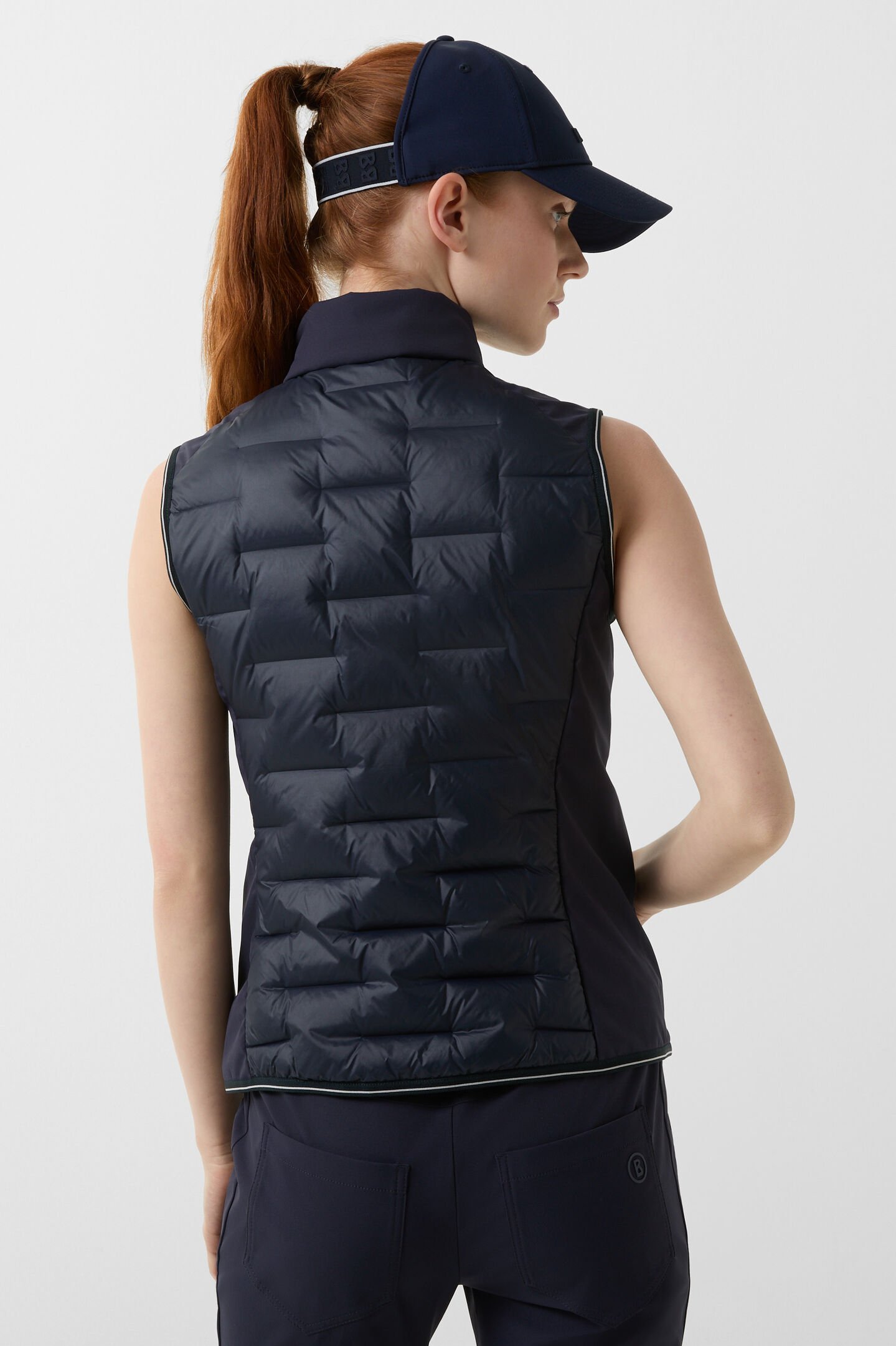 Lorina lightweight down waistcoat Navy blue