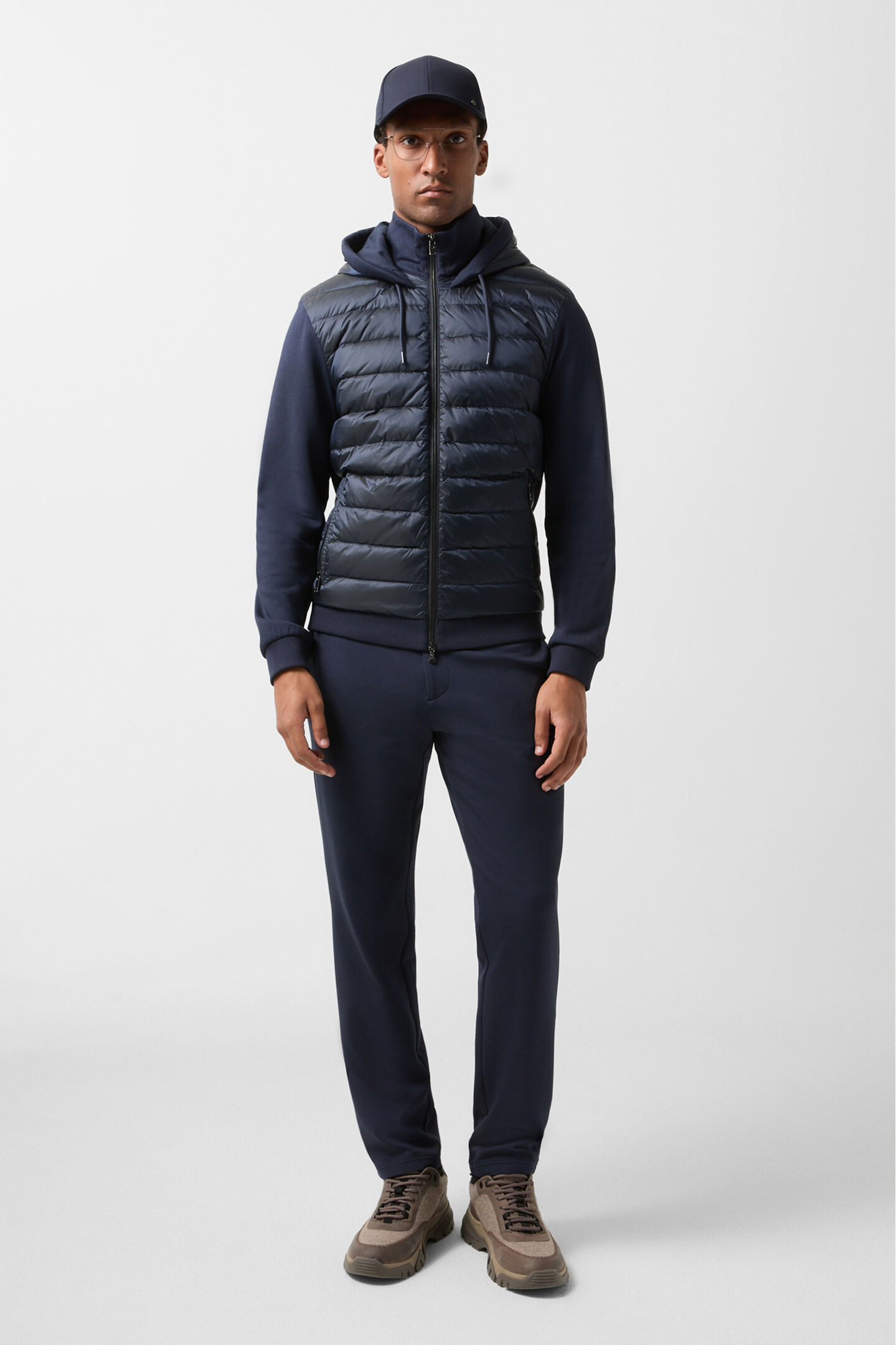 Hybrid jersey jacket Sven Navy blue