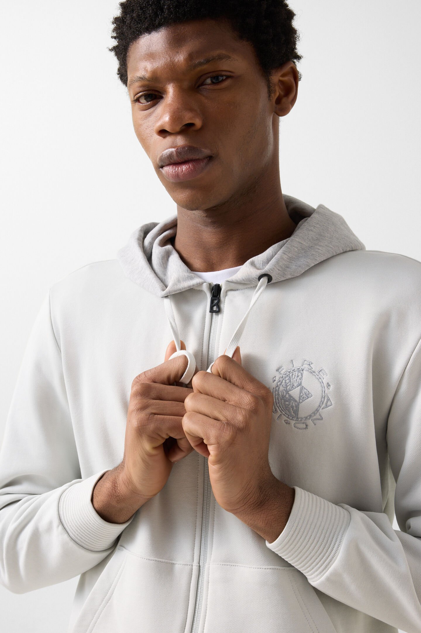 Filipo jersey jacket Light grey