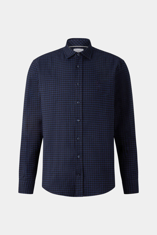 Flanell-Hemd Timi Dunkelblau/Schwarz