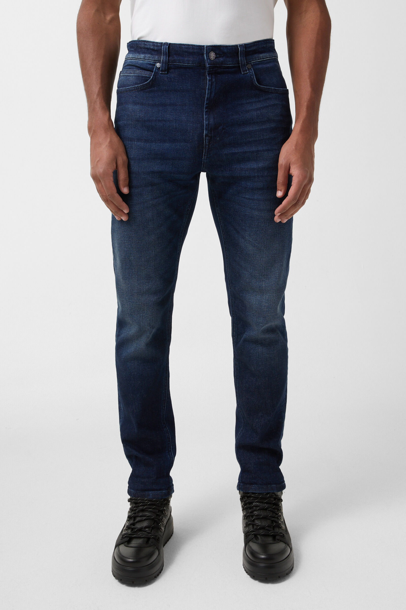 Tapered fit jeans Brian Dark Denim Blue