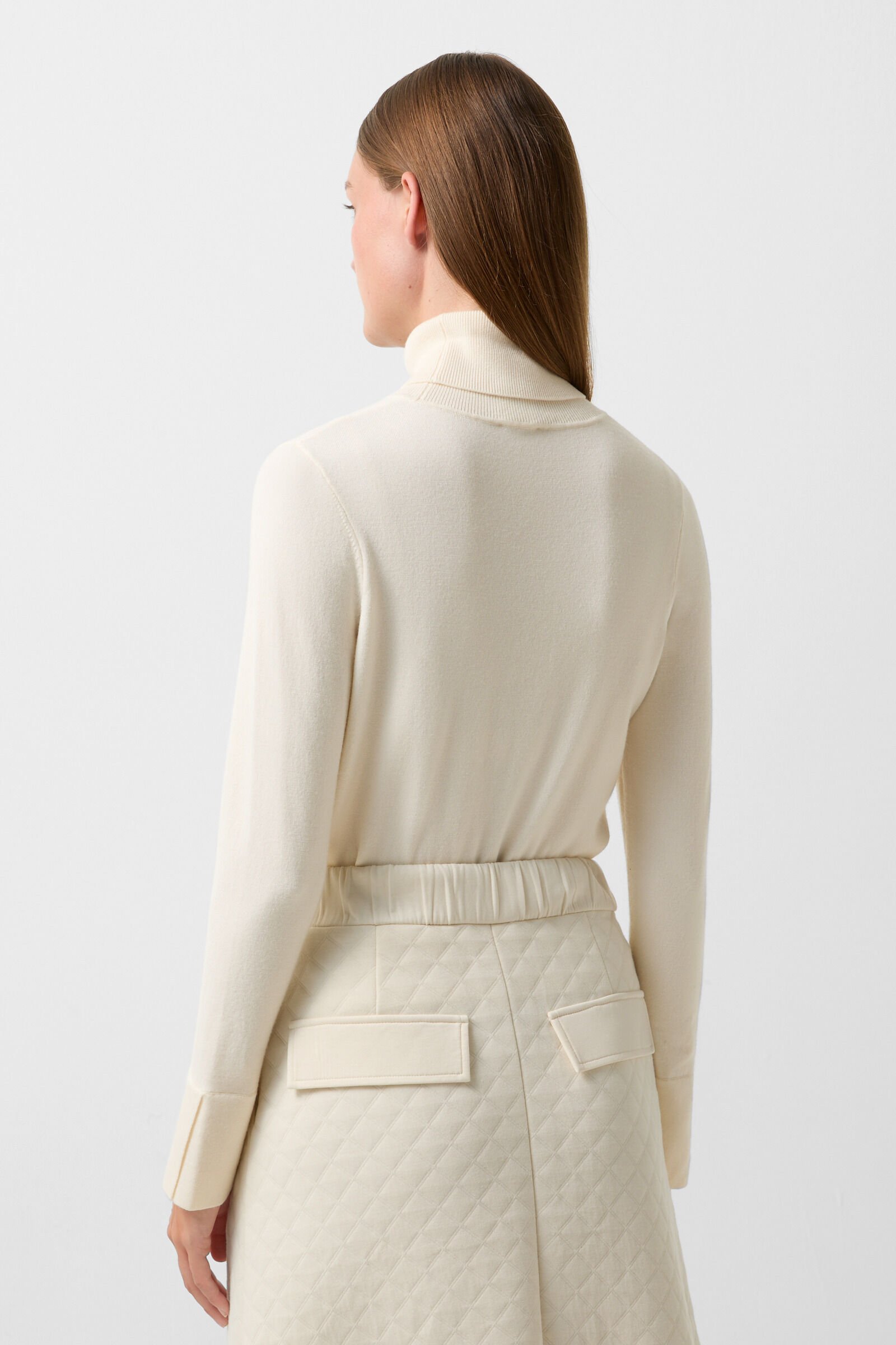 Vinny turtleneck jumper Cream