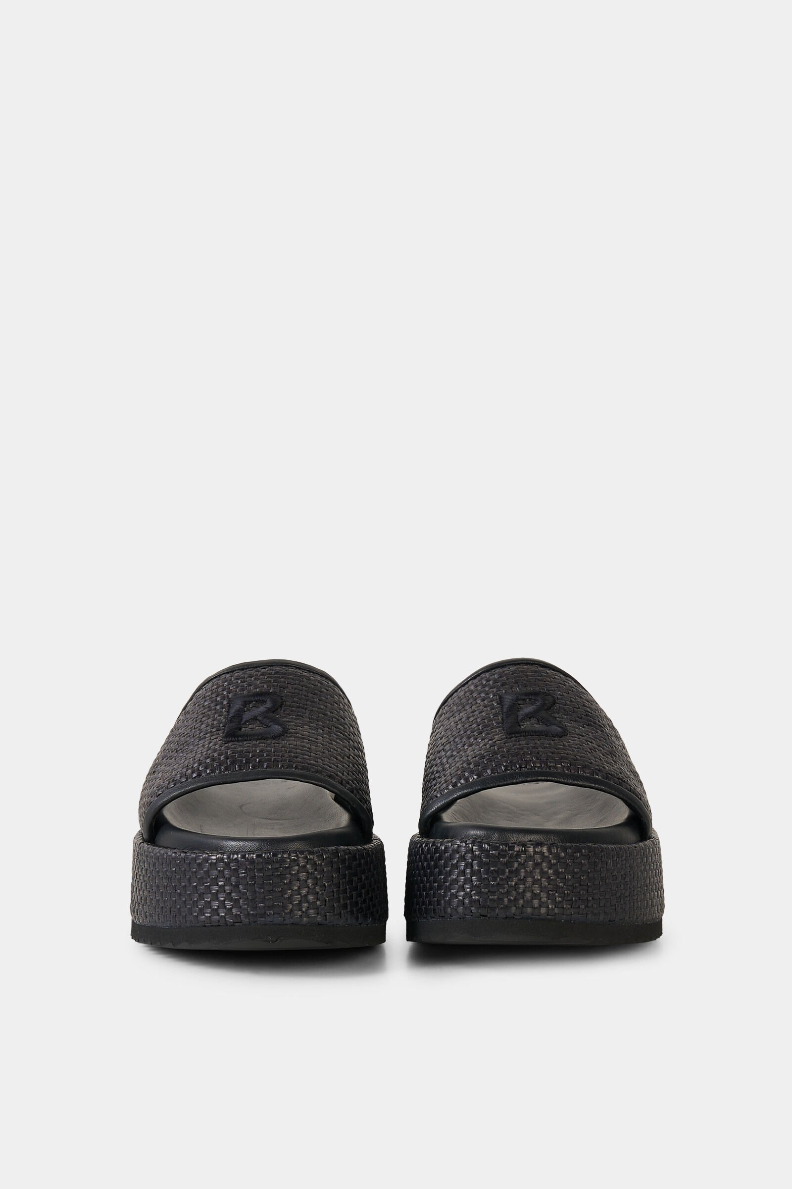 Sorrento platform sandals Black