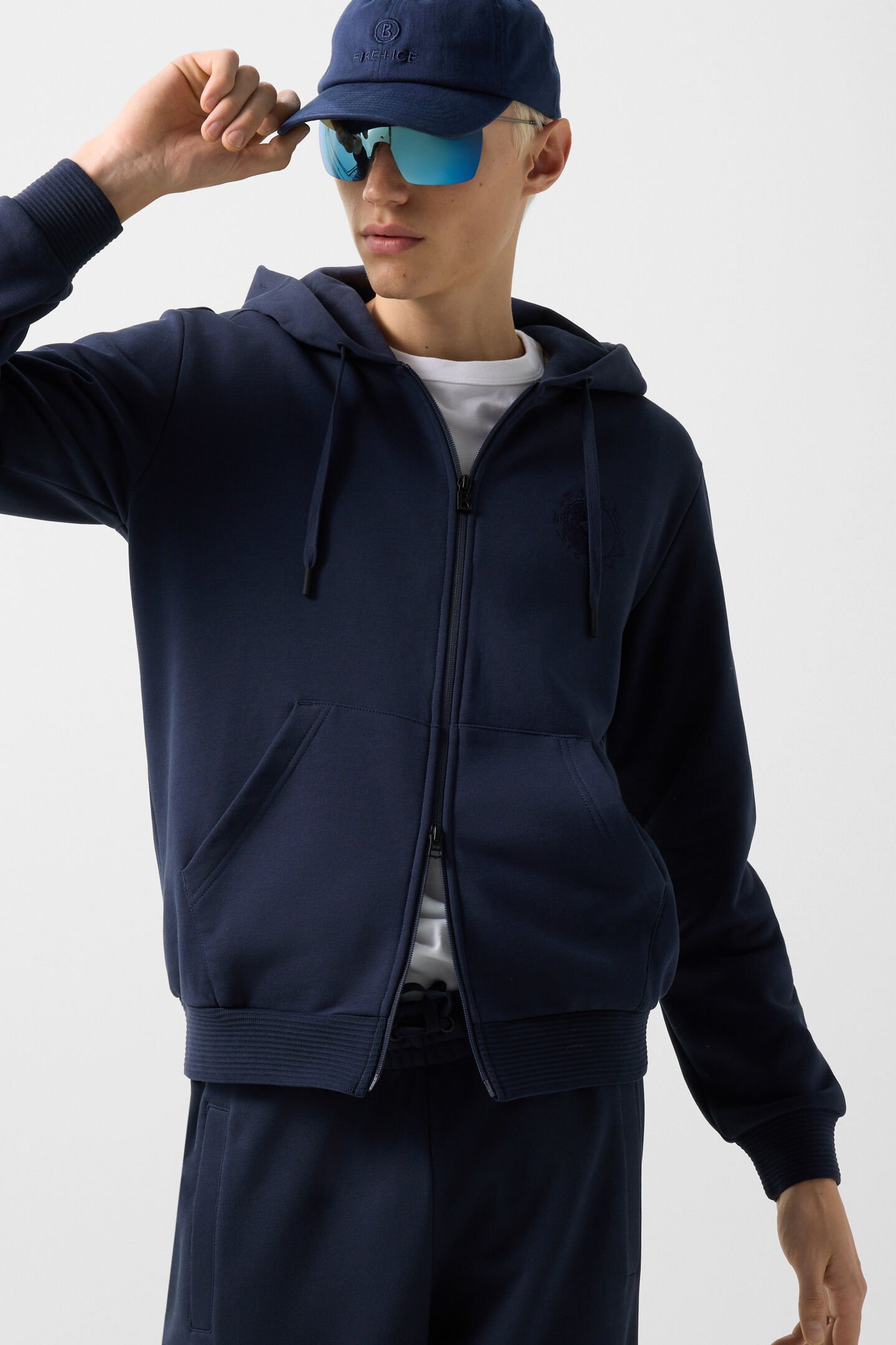 Filipo jersey jacket Dark blue