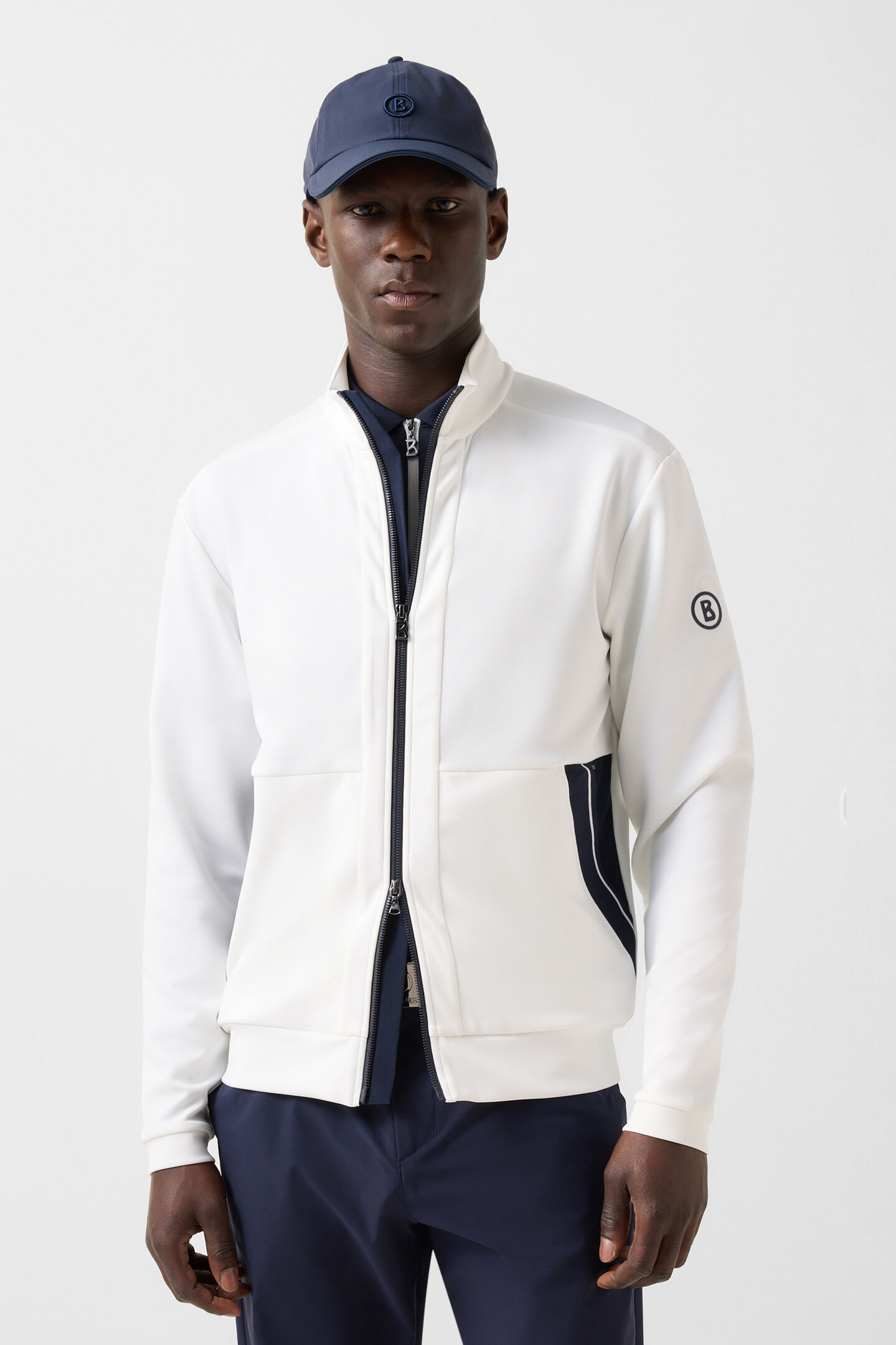 Semir functional jacket Off-white/navy blue