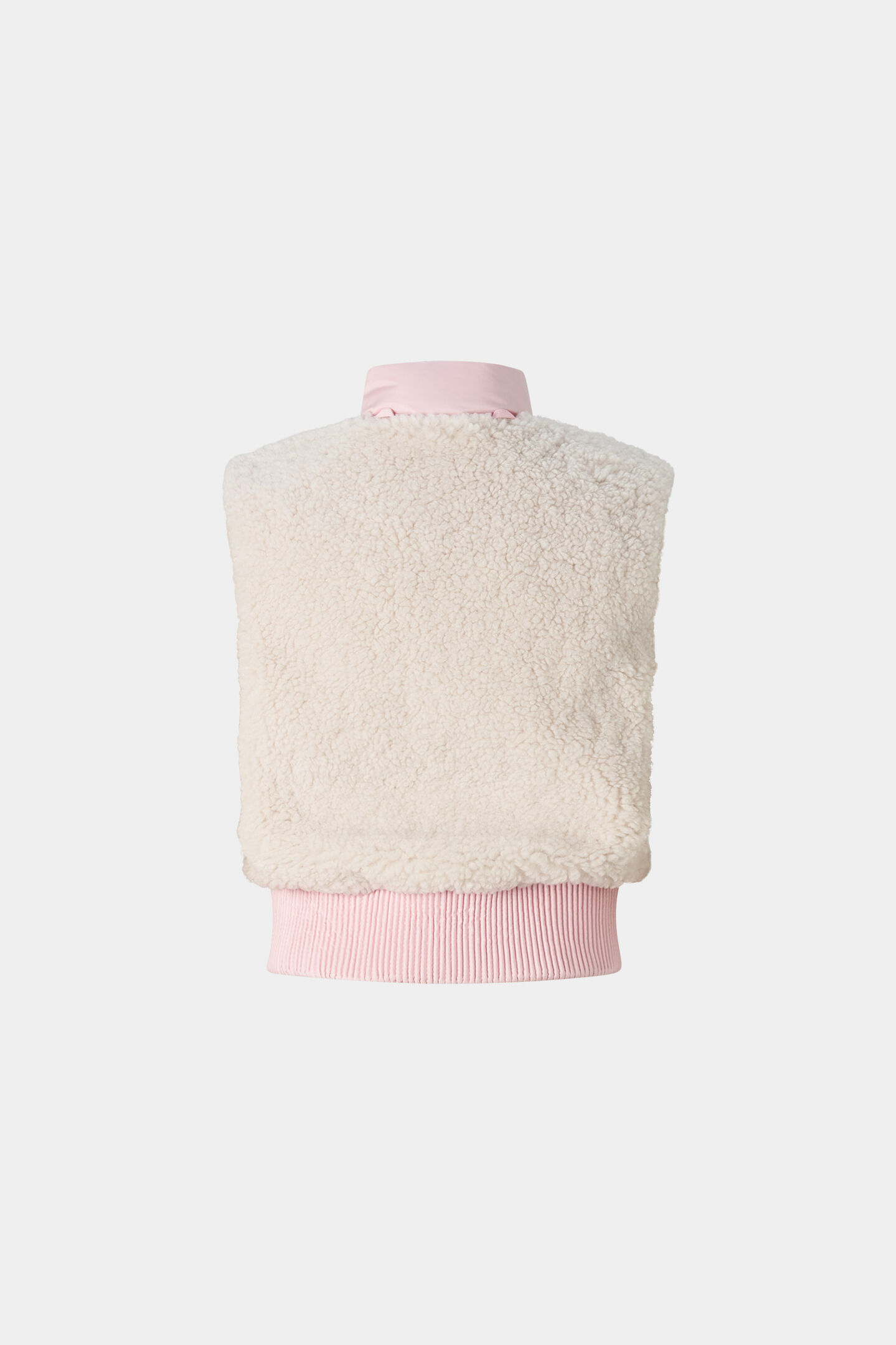 Kinder-donzen ski-jas met glitters Roze/gebroken wit