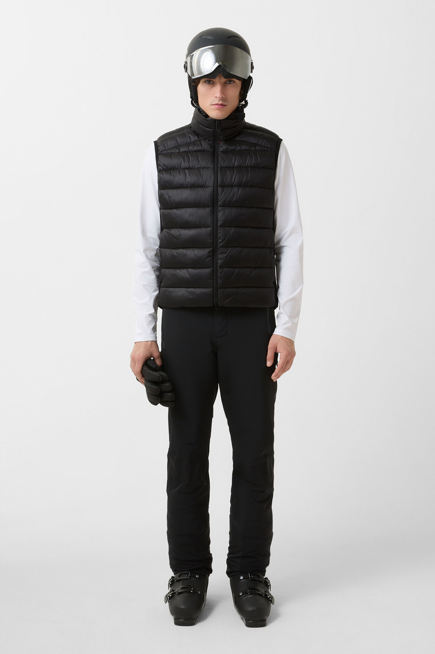 Homer quilted waistcoat Black