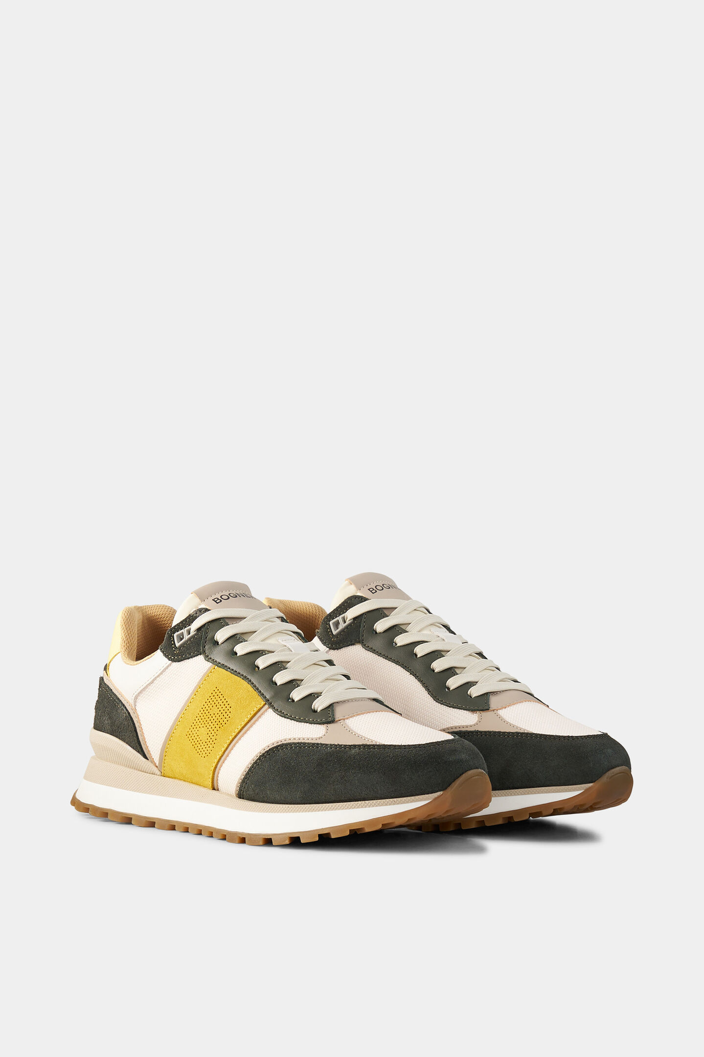 Sneaker Newport Dark green/yellow/white