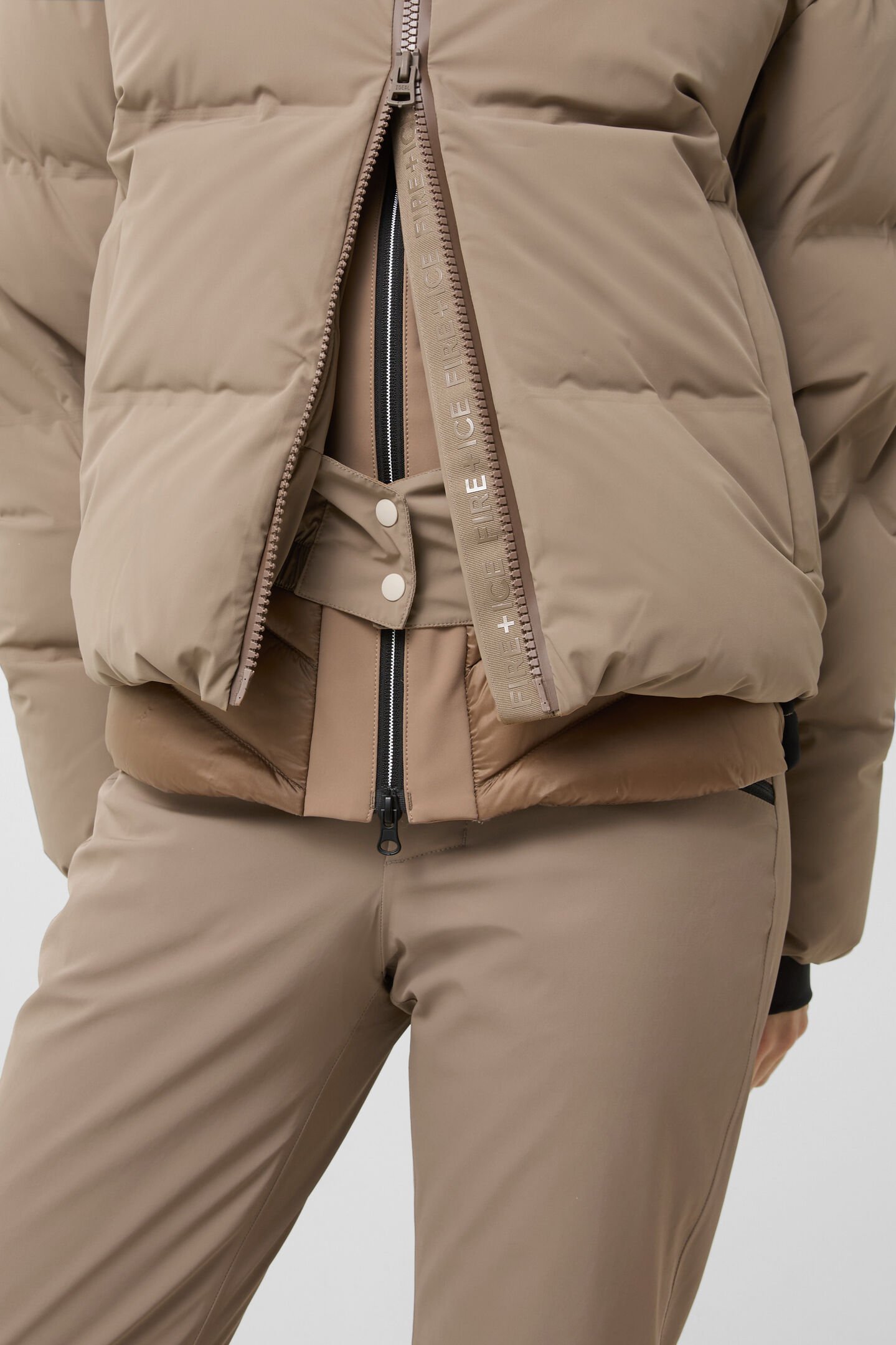 Neila down ski jacket Caramel