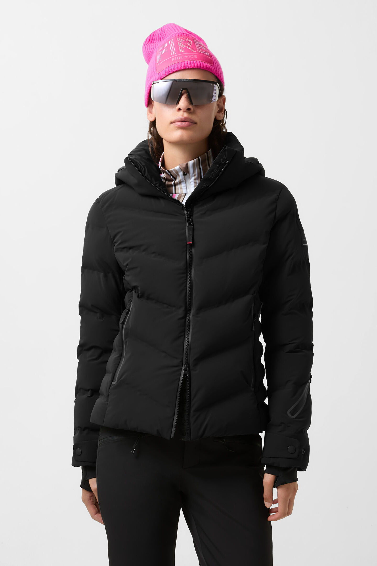 Tech-Sael quilted jacket Black