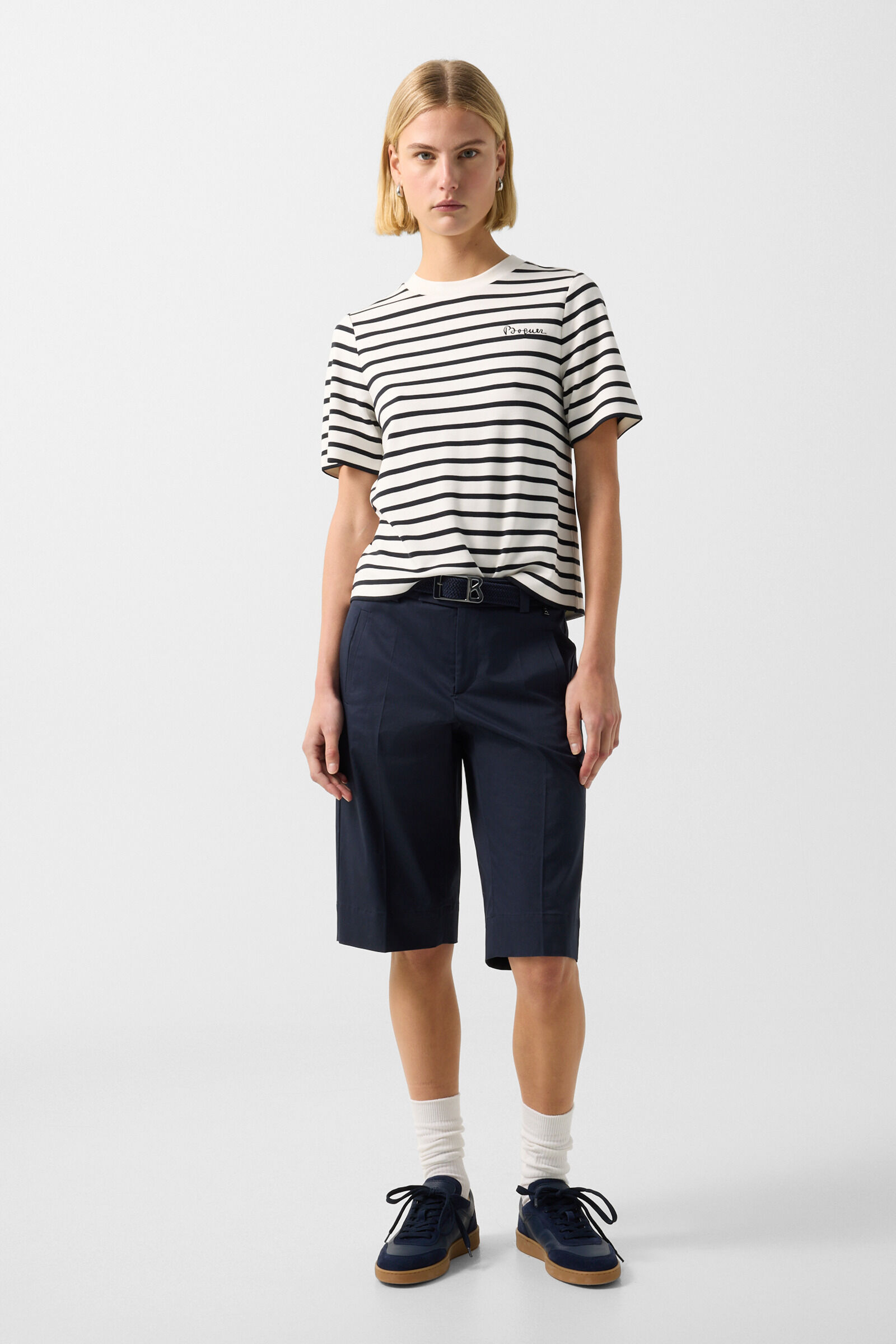 T-Shirt Rachel Off-White/Schwarz