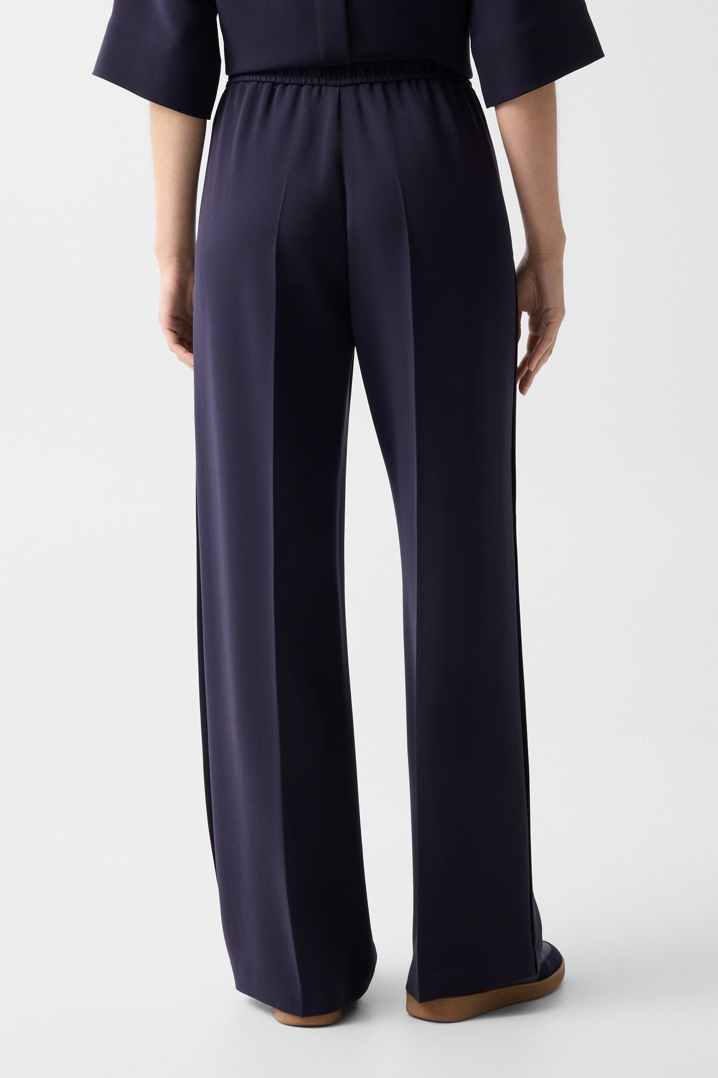Cr&ecirc;pehose Enny Navy-Blau