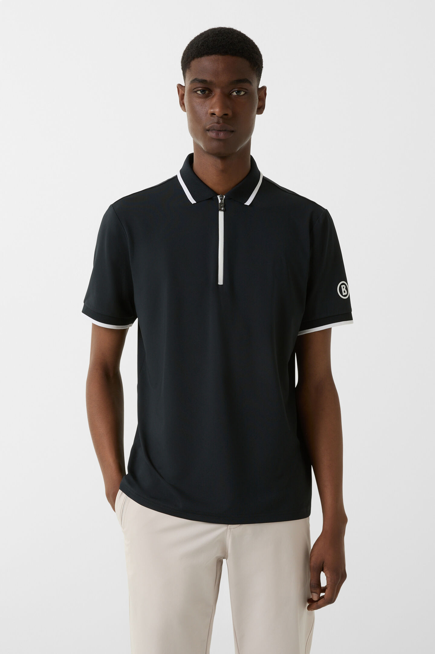 Cody functional short-sleeved top Black