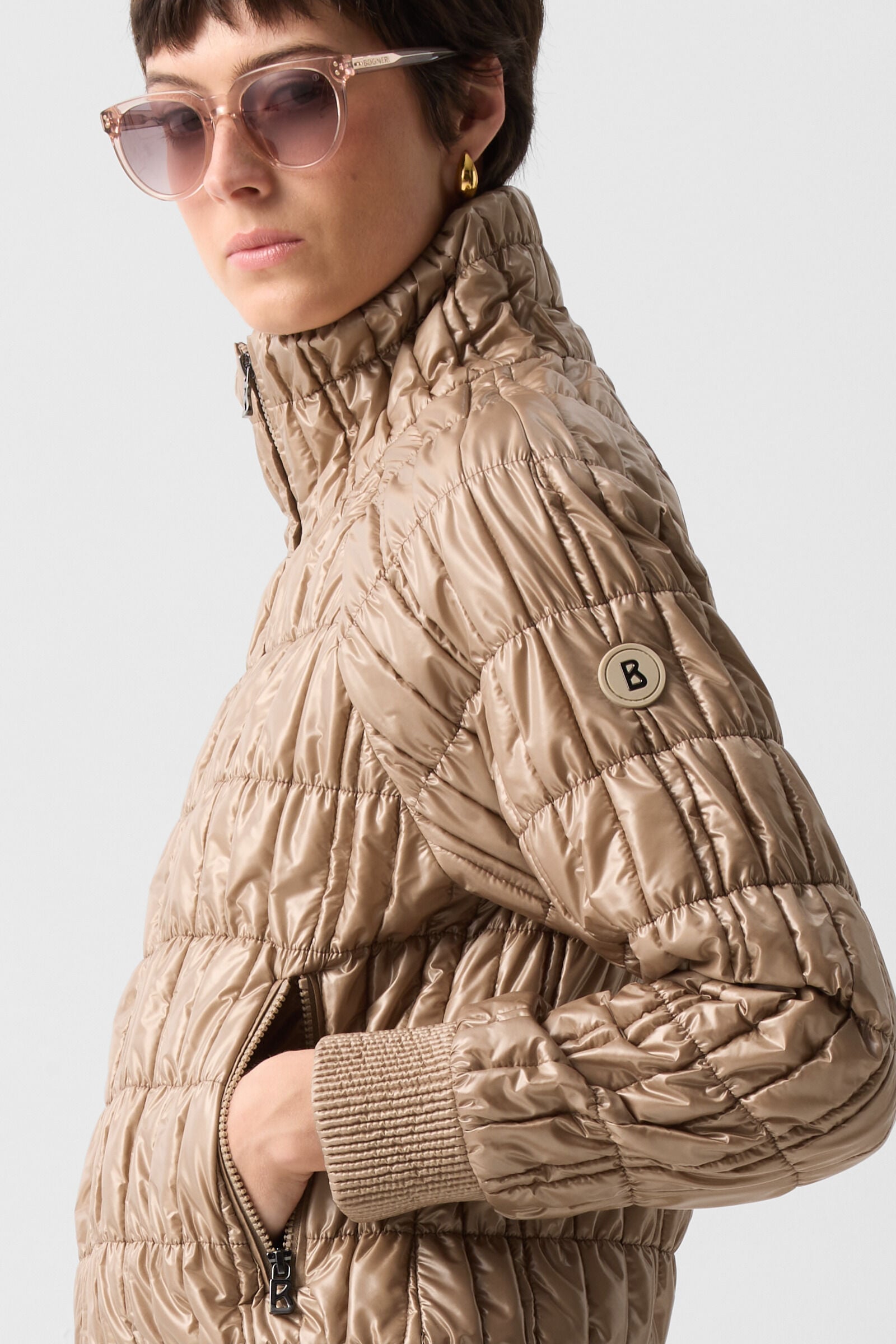 Sherry quilted jacket Camel