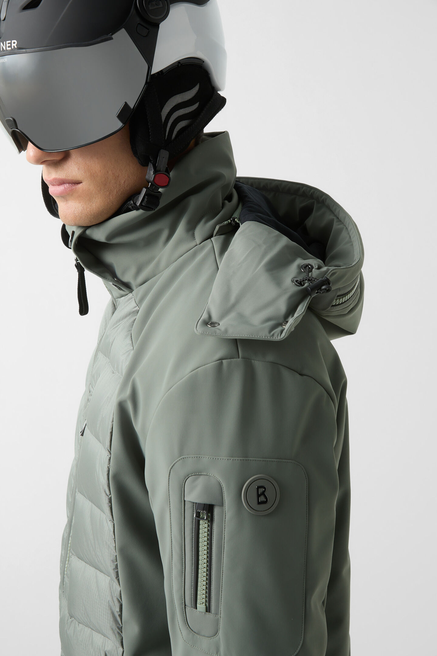 Zoran softshell ski jacket Olive green