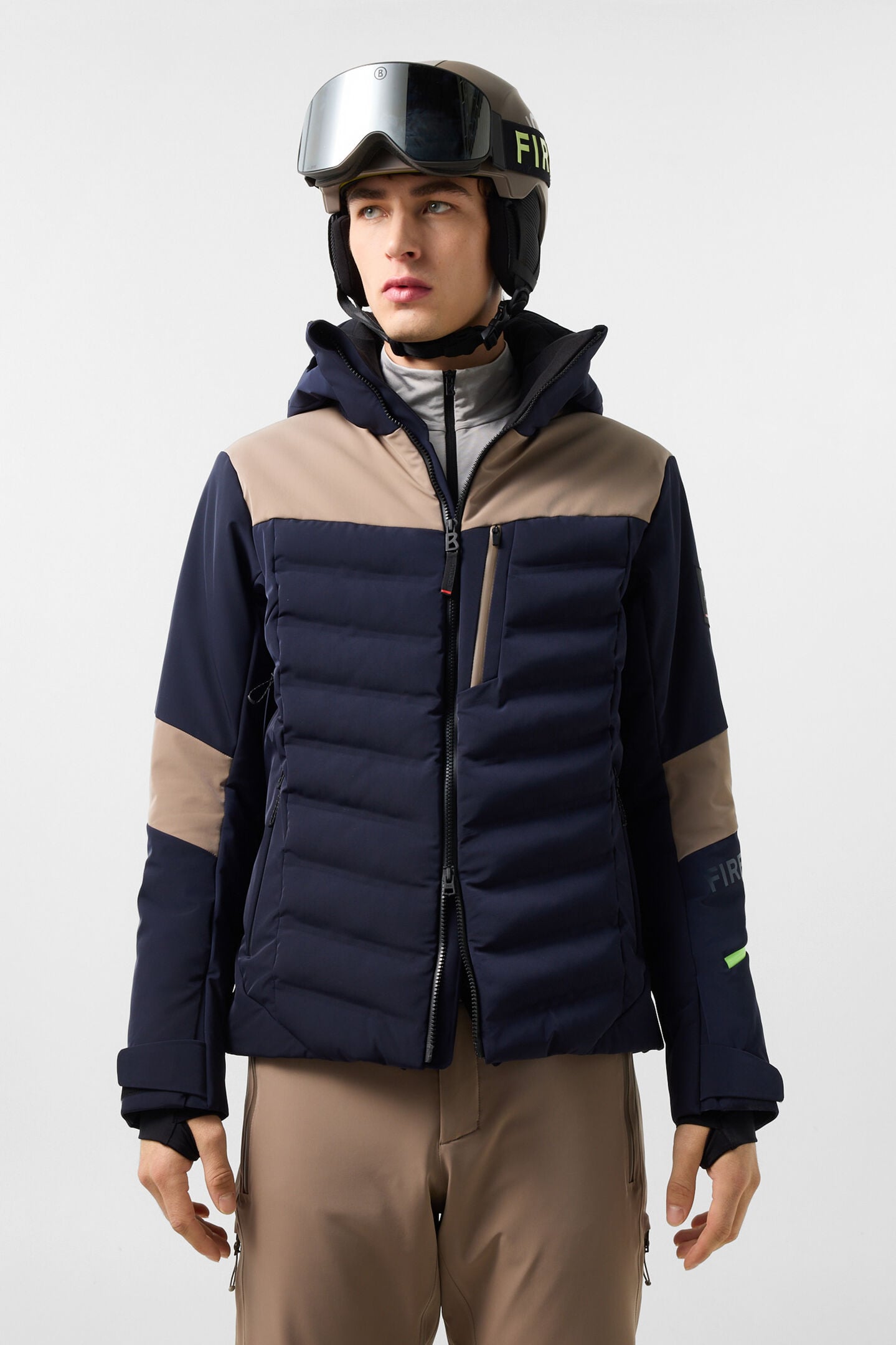 Radek Ski Jacket Navy/Taupe