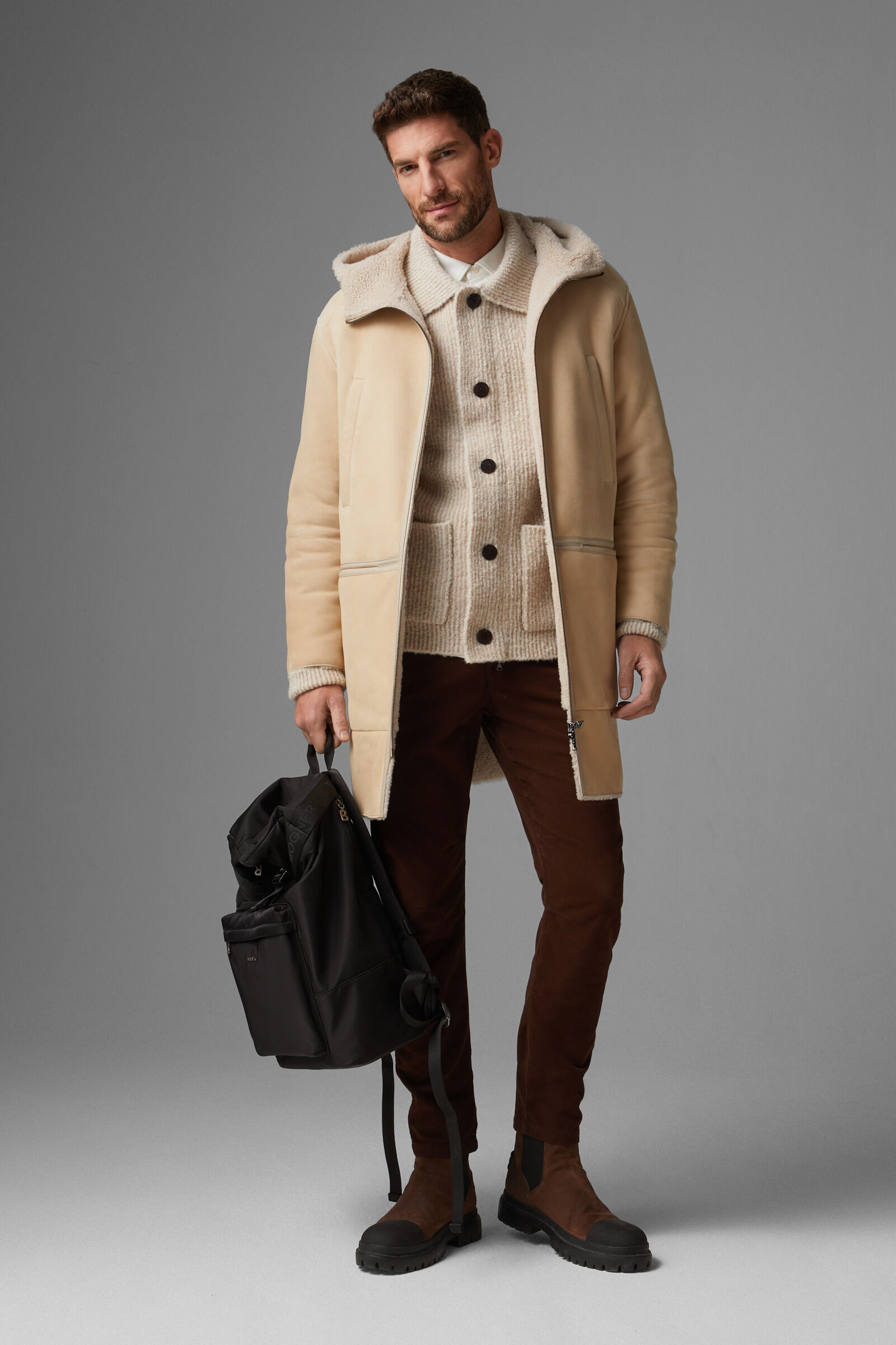 Mens lambskin coat hot sale