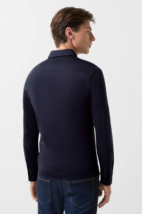 Jersey-Hemd Franz Navy-Blau Jersey-Hemd Franz Navy-Blau