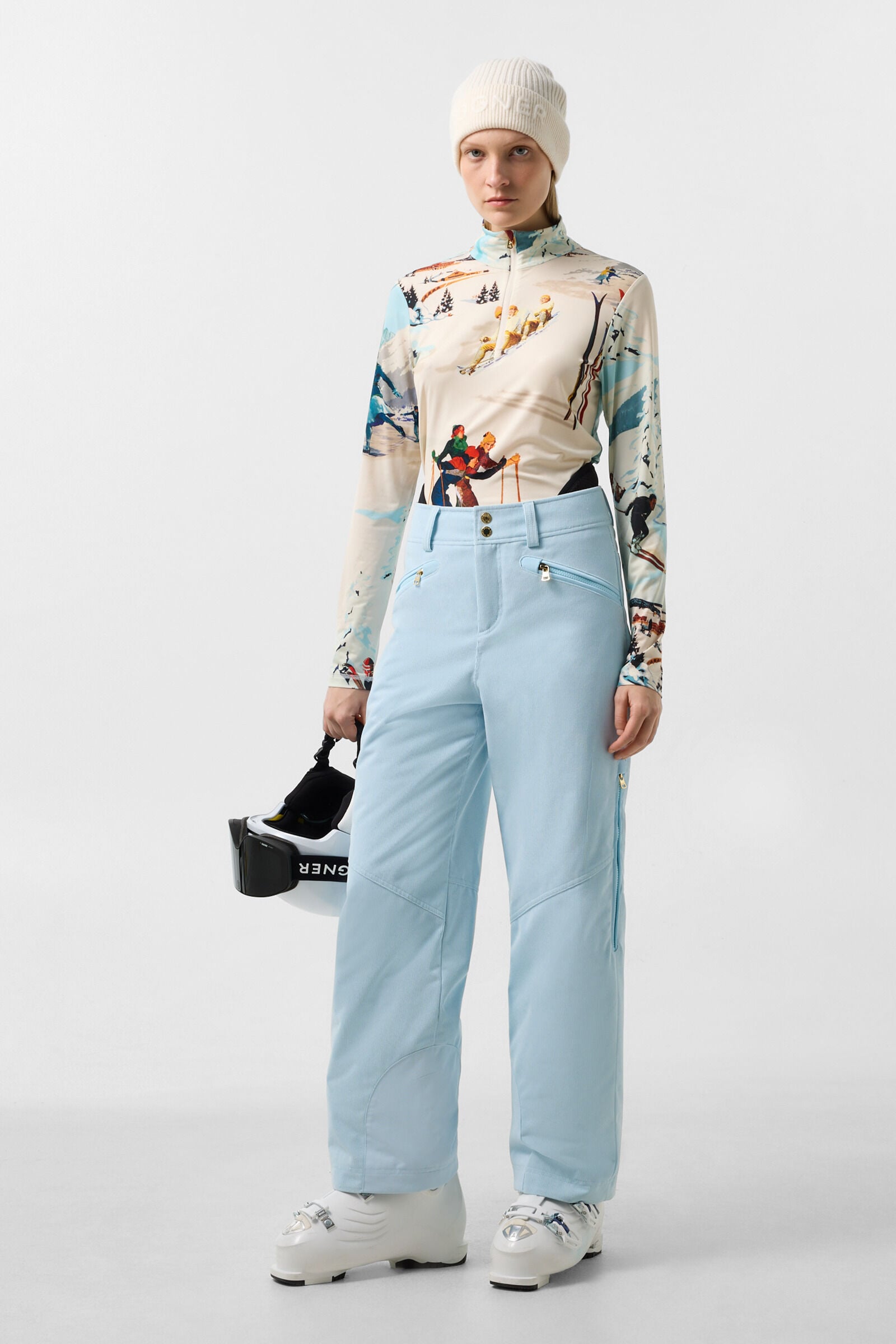 Cord-Skihose Lenie Hellblau