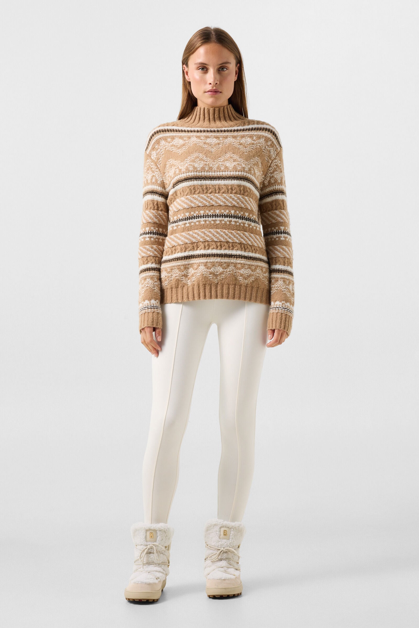 Pink Norwegian jumper Camel