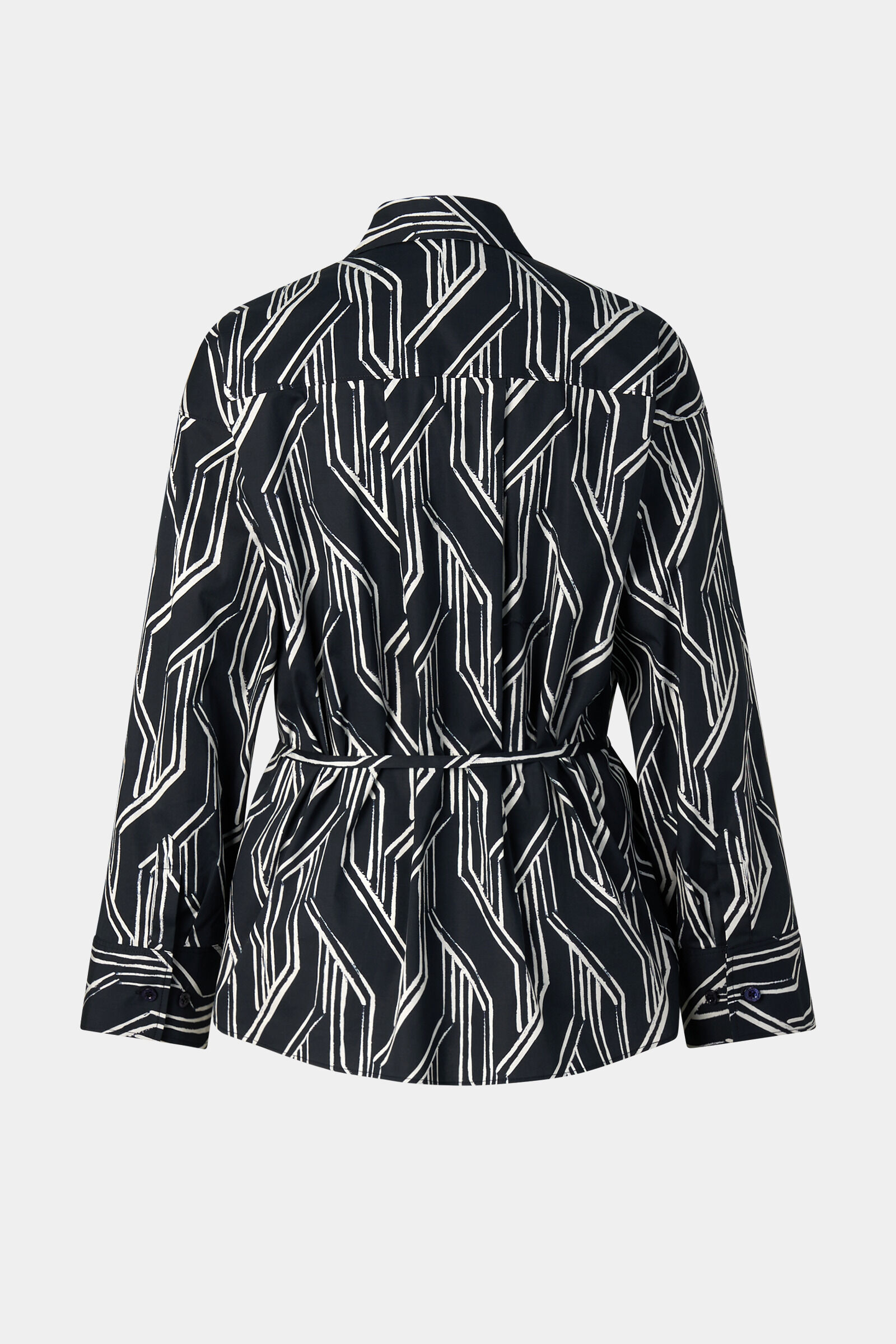 Shirt blouse Ruth Navy blue/off-white