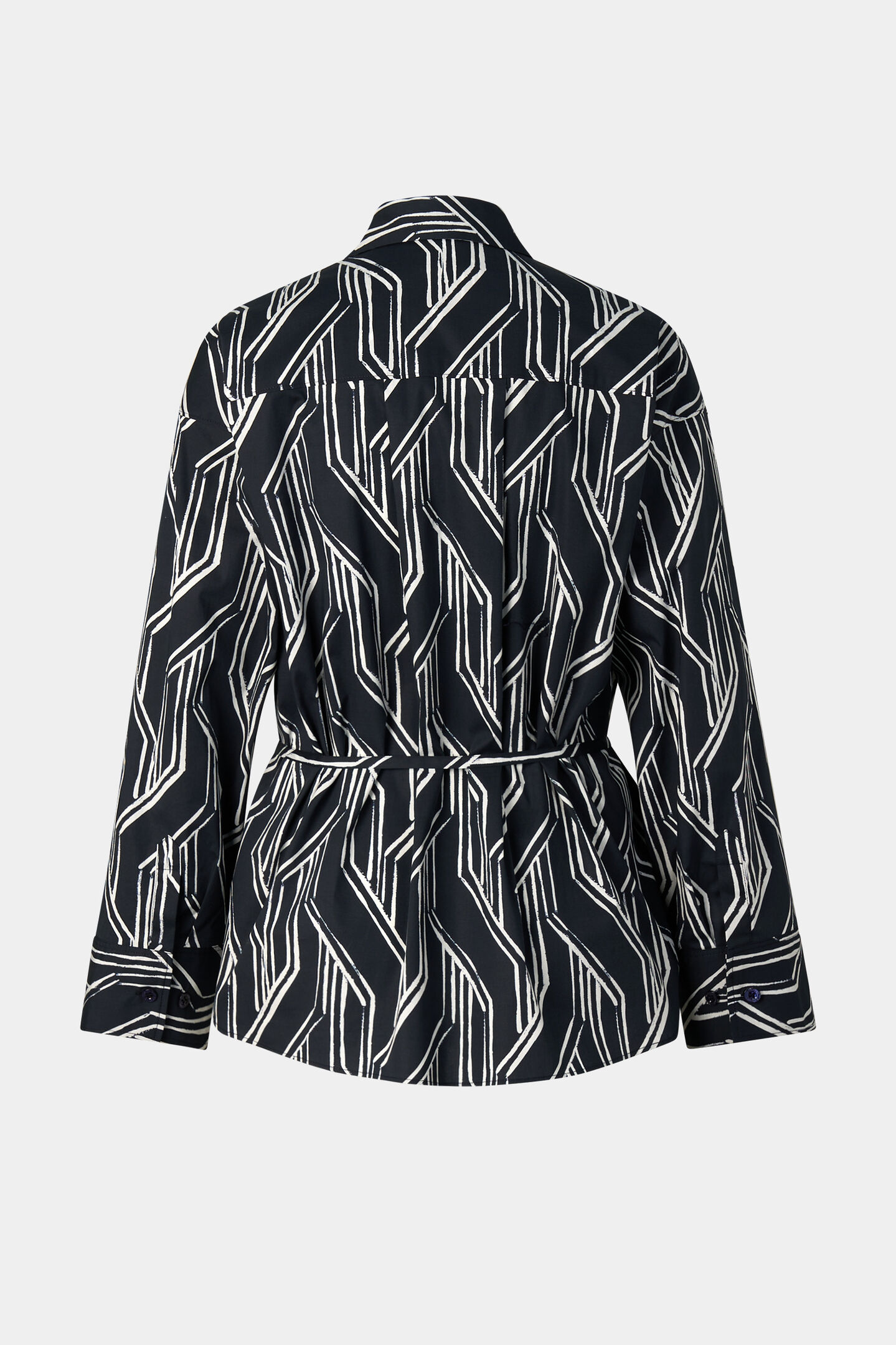 Shirt blouse Ruth Navy blue/off-white