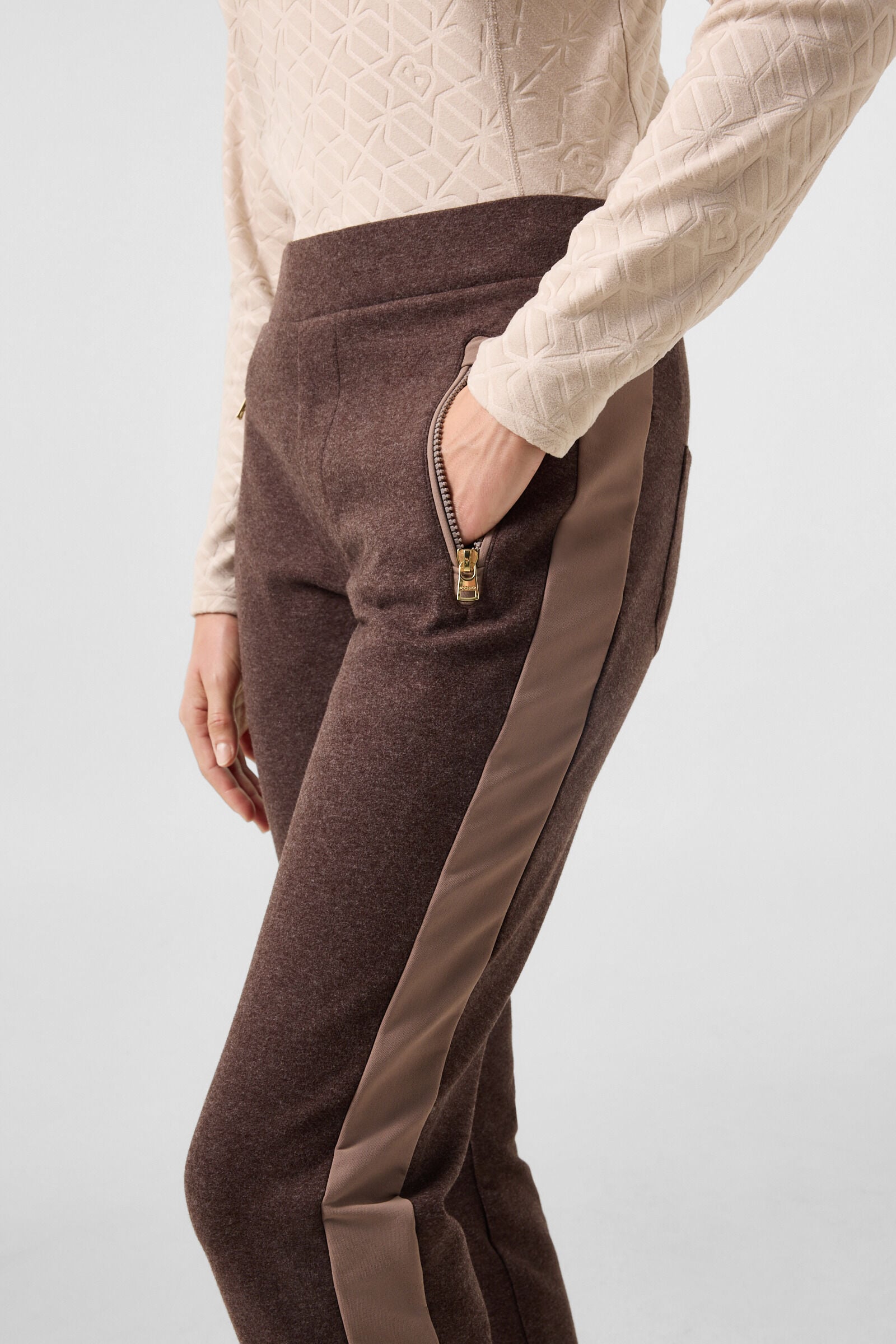 Flanellhose Katalin Dunkelbraun