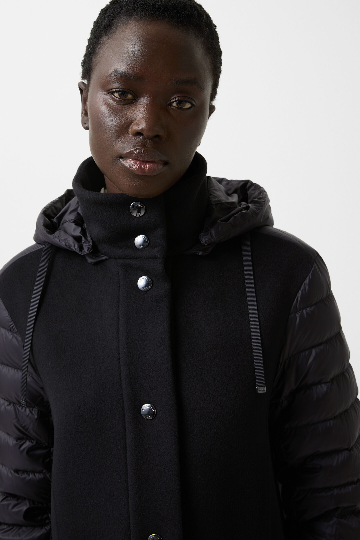 Isy wool down coat Black