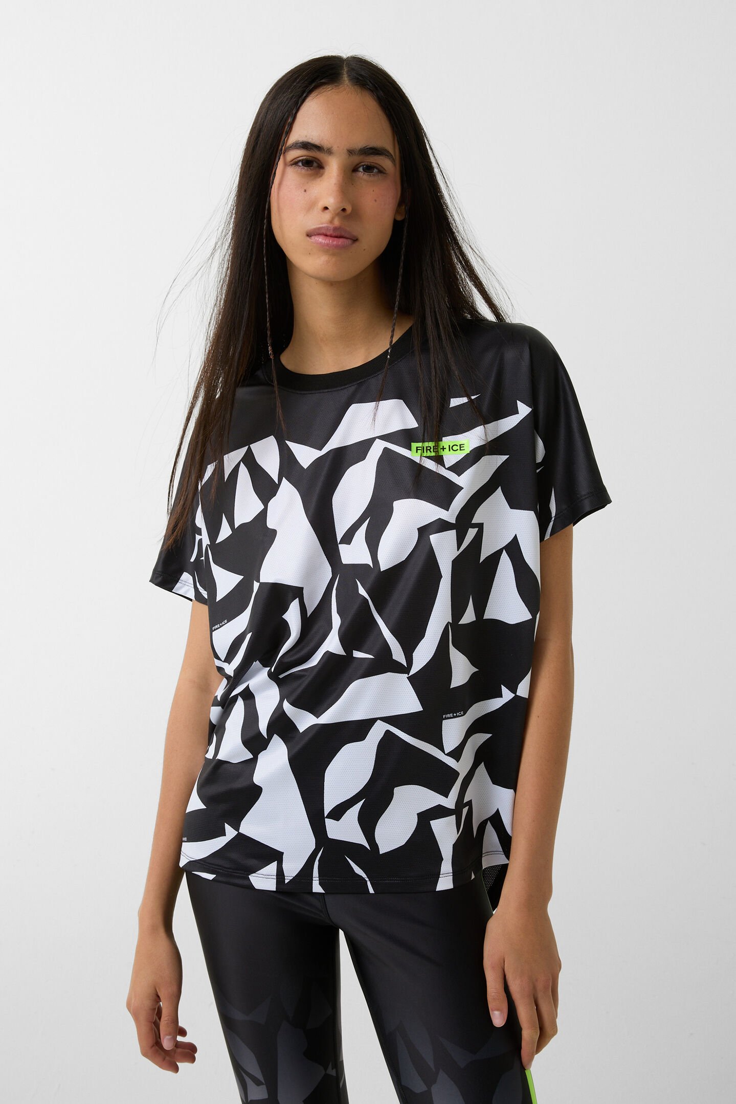 Dina functional shirt Black/white